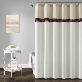 Terra Embroidery Shower Curtain shower curtain,bath curtain,bathroom decor
