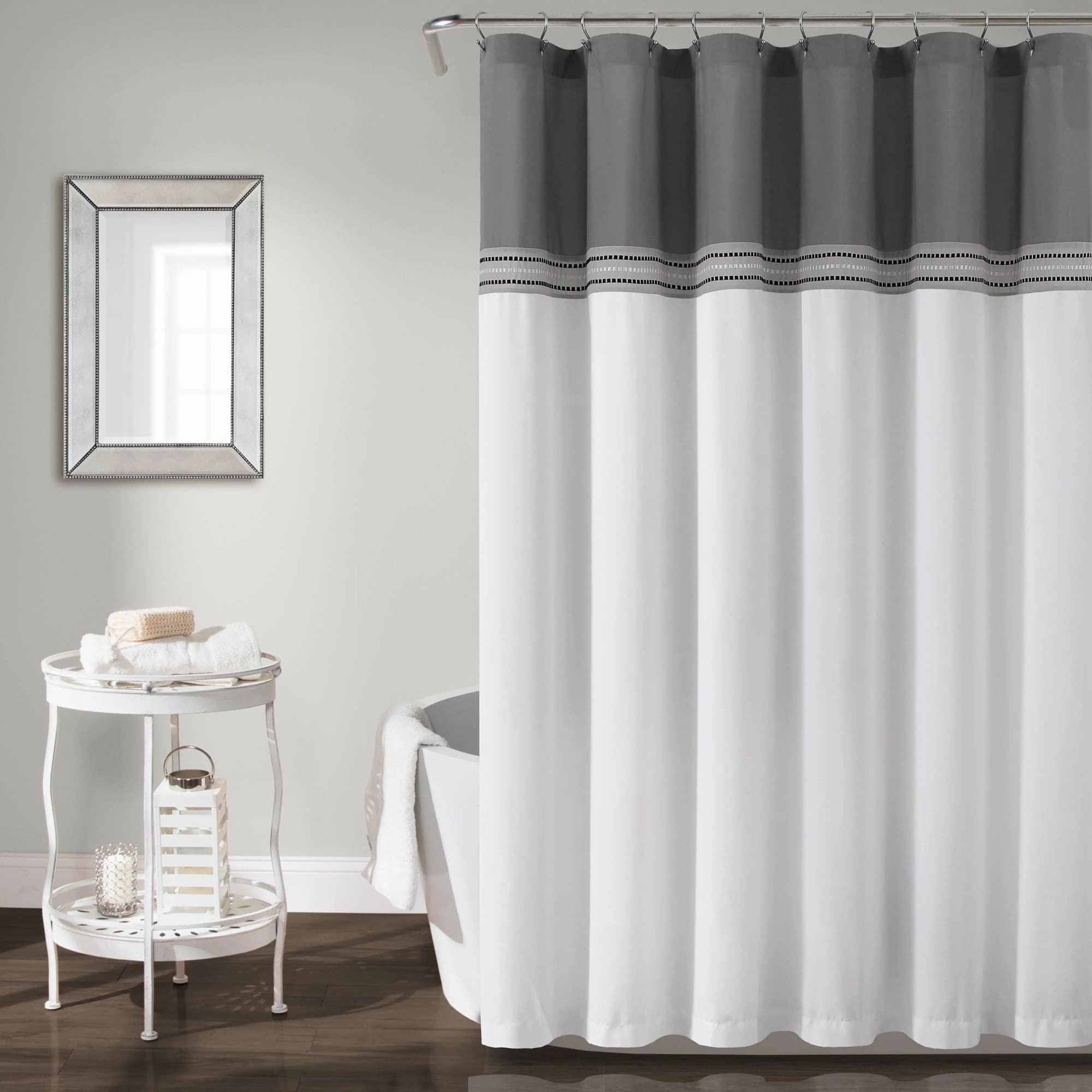 Terra Embroidery Shower Curtain
