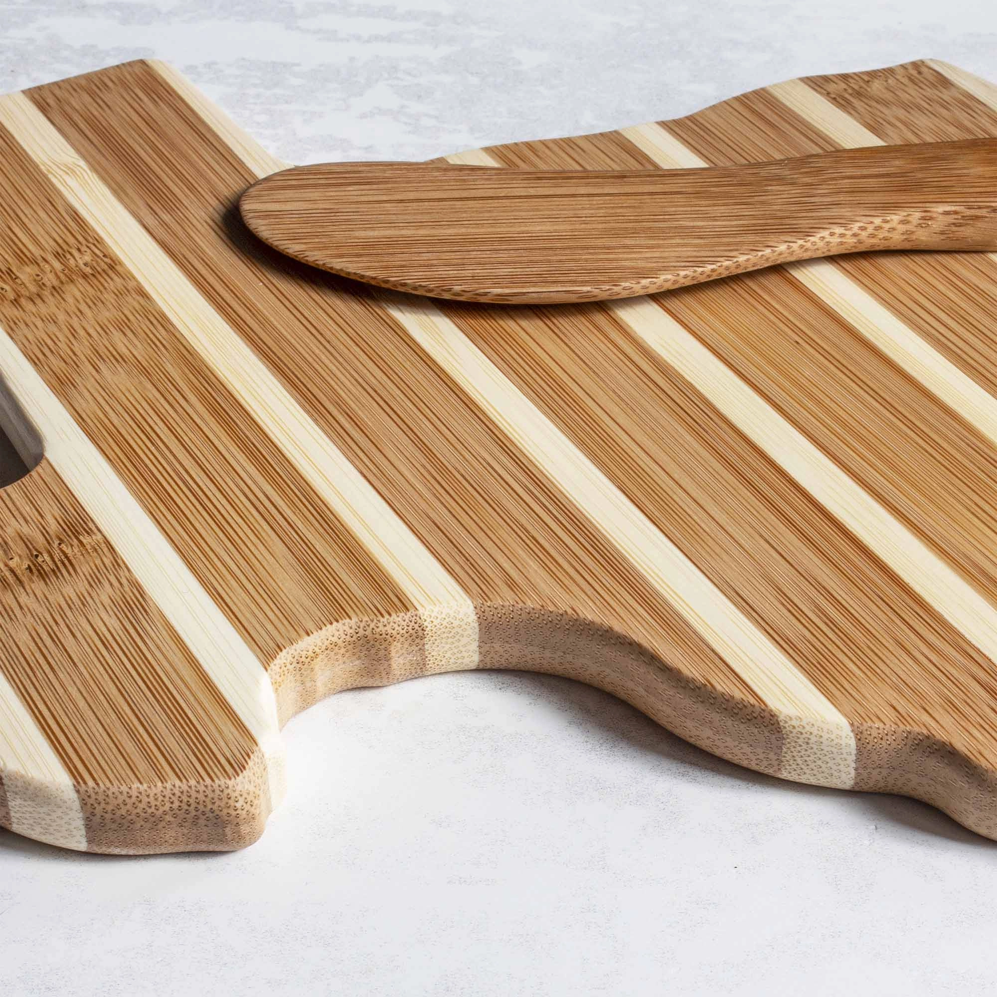 Texas Serving Board with Spreader Knife Gift Set