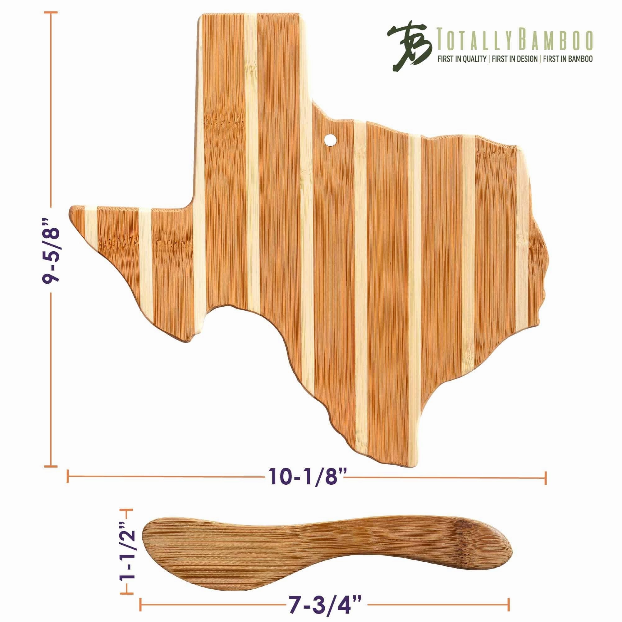 Texas Serving Board with Spreader Knife Gift Set