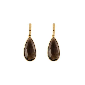 The Thorn Earrings in Smokey Quartz Shoes_Bianc-Jewellery