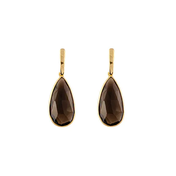 The Thorn Earrings in Smokey Quartz Shoes_Bianc-Jewellery