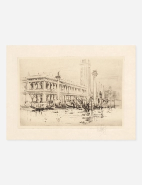 The Library of St. Marks Print by William Walcot wall art,canvas print,home wall decor