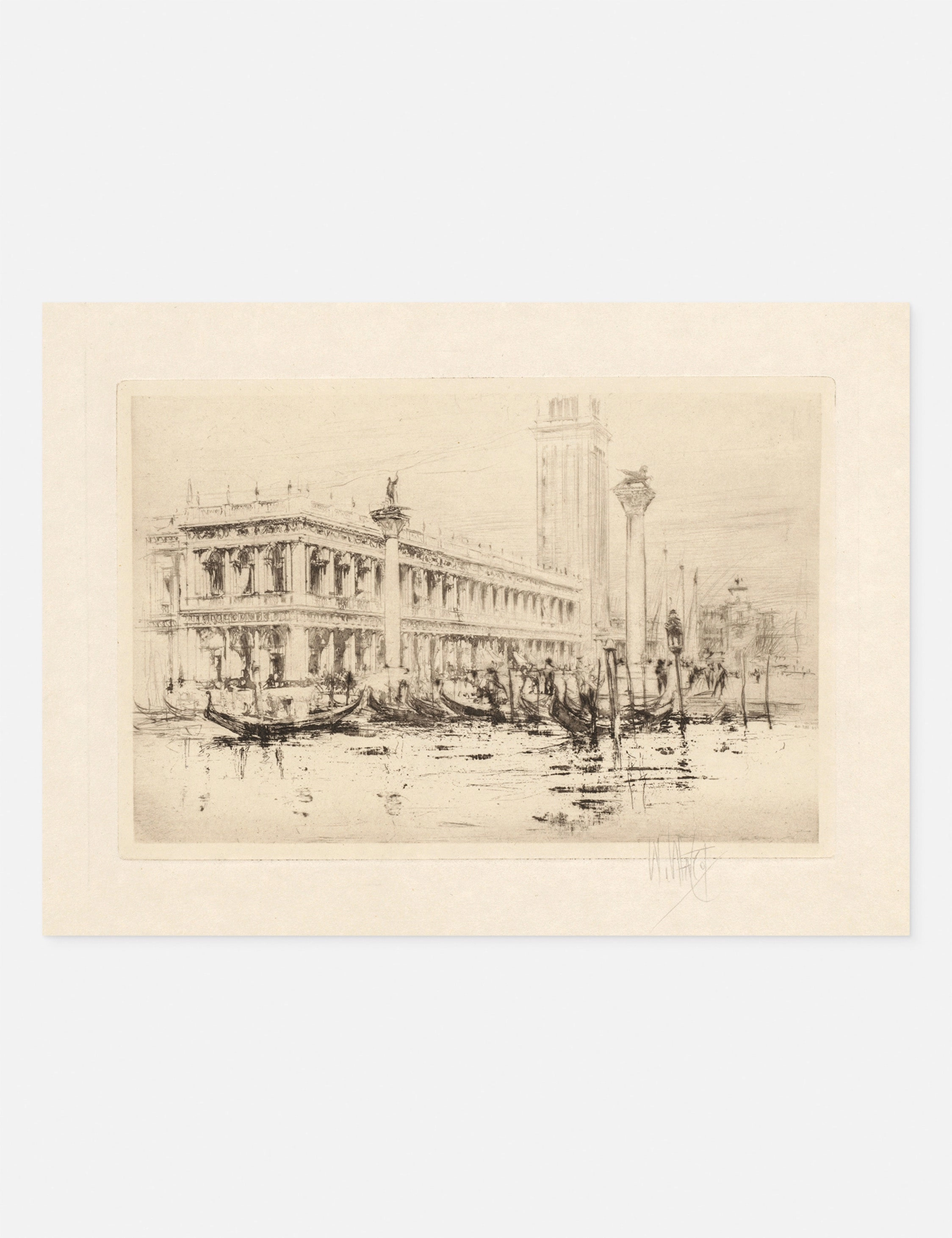 The Library of St. Marks Print by William Walcot wall art,canvas print,home wall decor