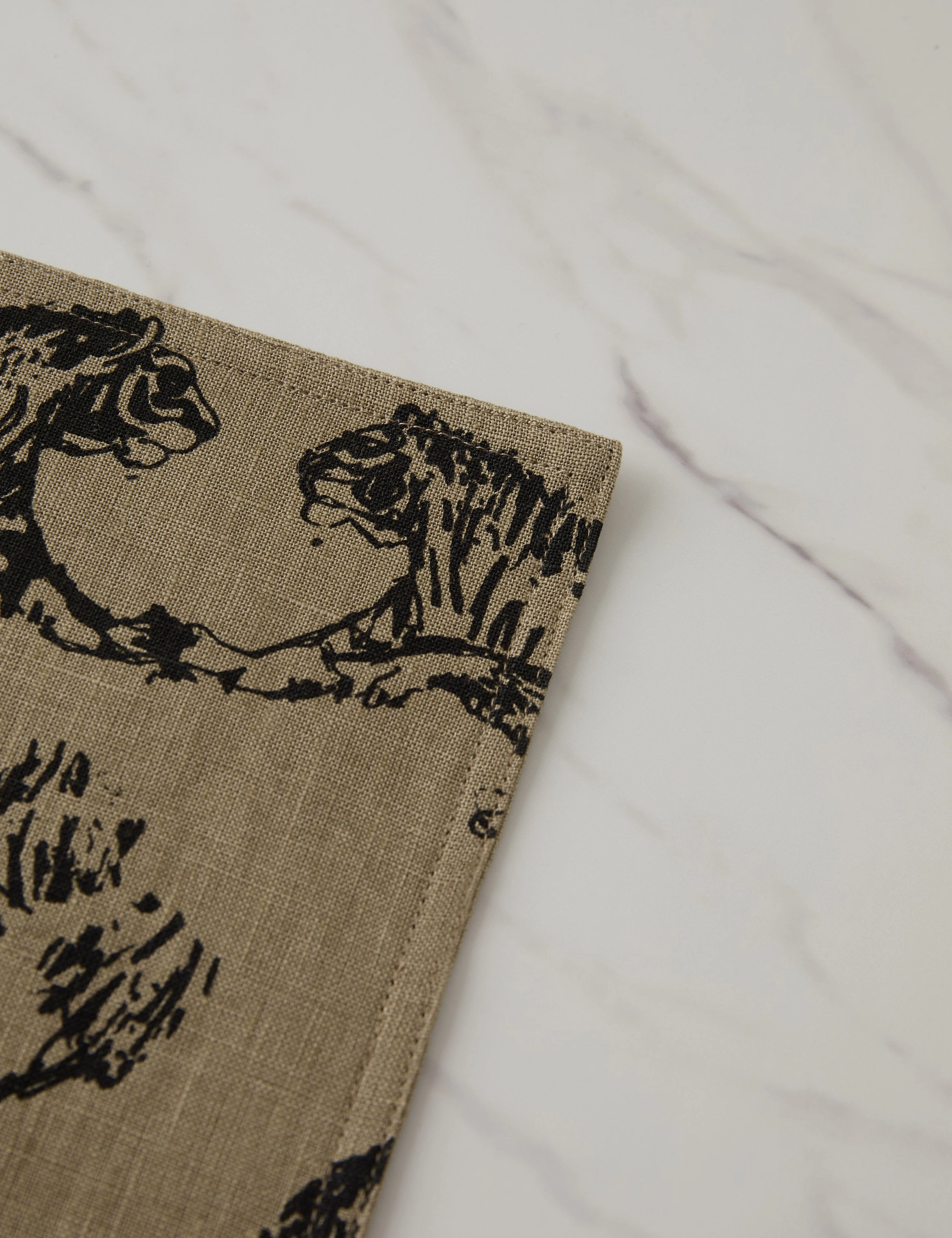Tiger Linen Placemats (Set of 4) by Sarah Sherman Samuel