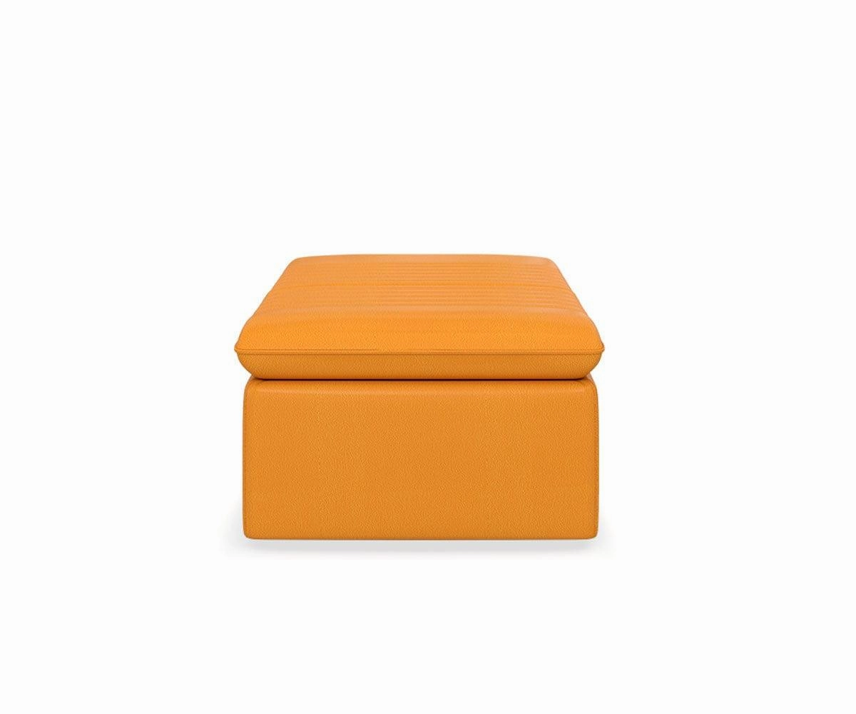 Tobi Leather Storage Ottoman & Chair