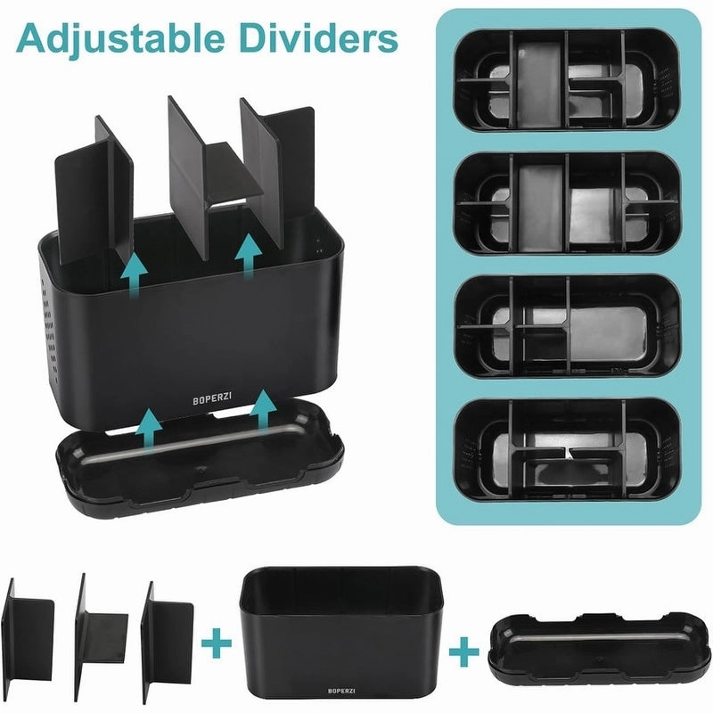 Toothbrush and Toothpaste Holder Drainage for Bathroom Countertop - 7.4"L x 3.5"W x 4.72"H