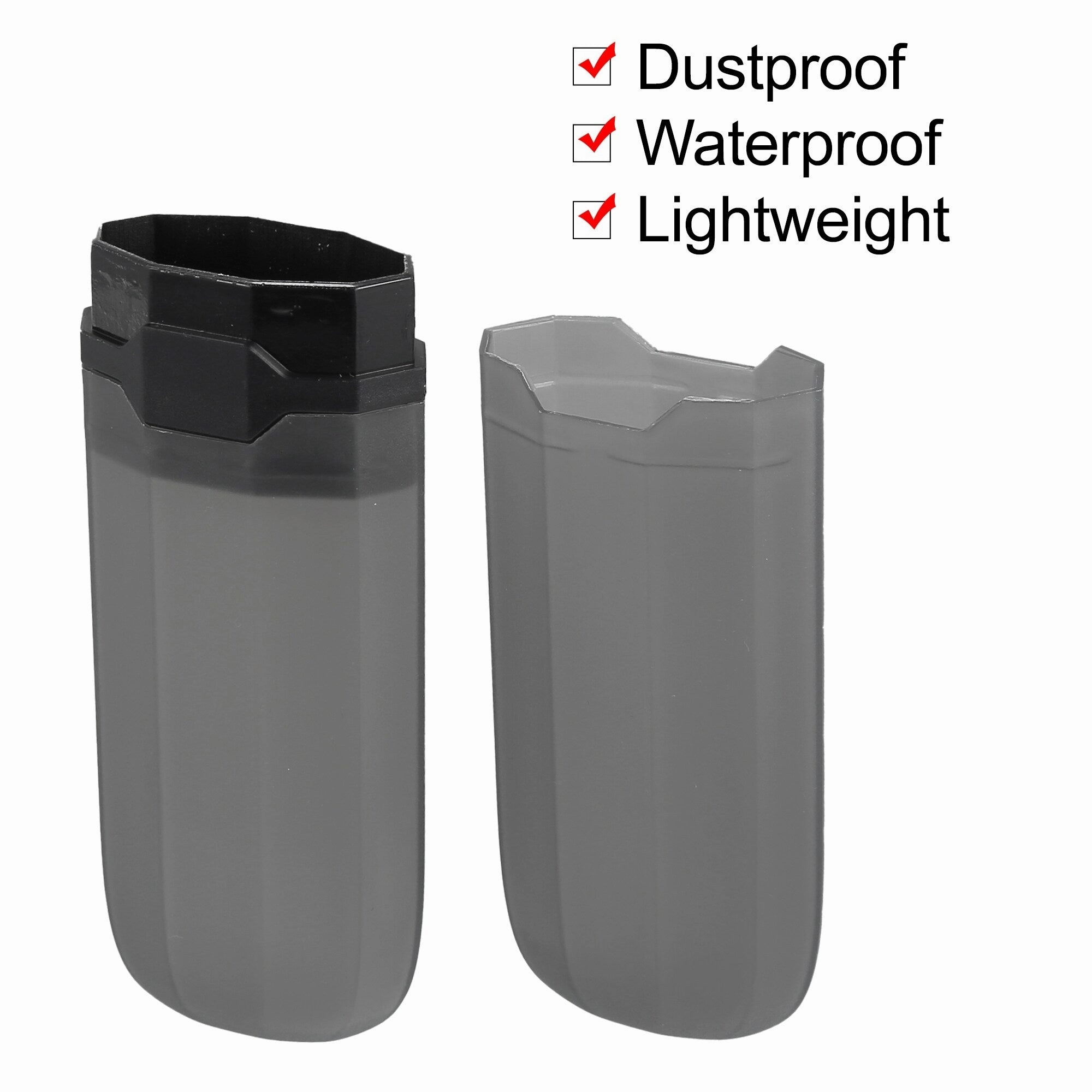 Toothbrush Case, Traveling Toothbrush Holders Case, Plastic, Clear, 7.87"x2.17"