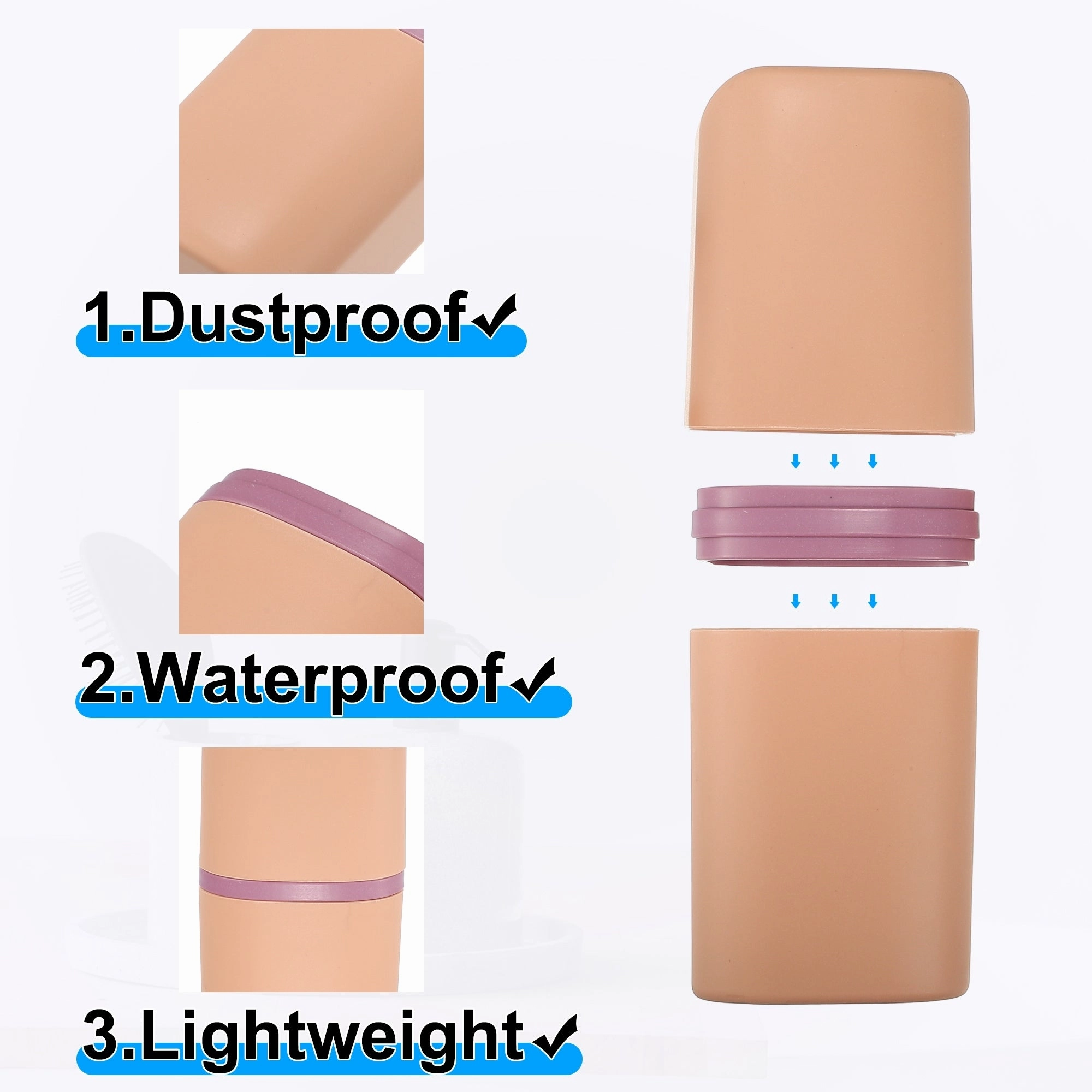 Toothbrush Case, Traveling Toothbrush Holders Case, PP, 20x7.5x5.5cm