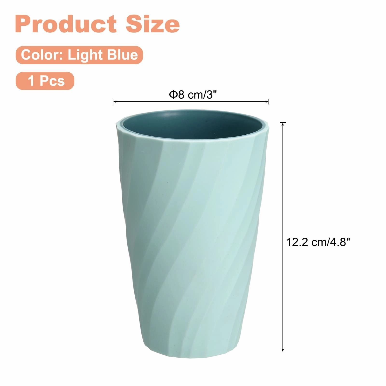 Toothbrush Cup Reusable Bathroom Tumbler Cup for Bathroom