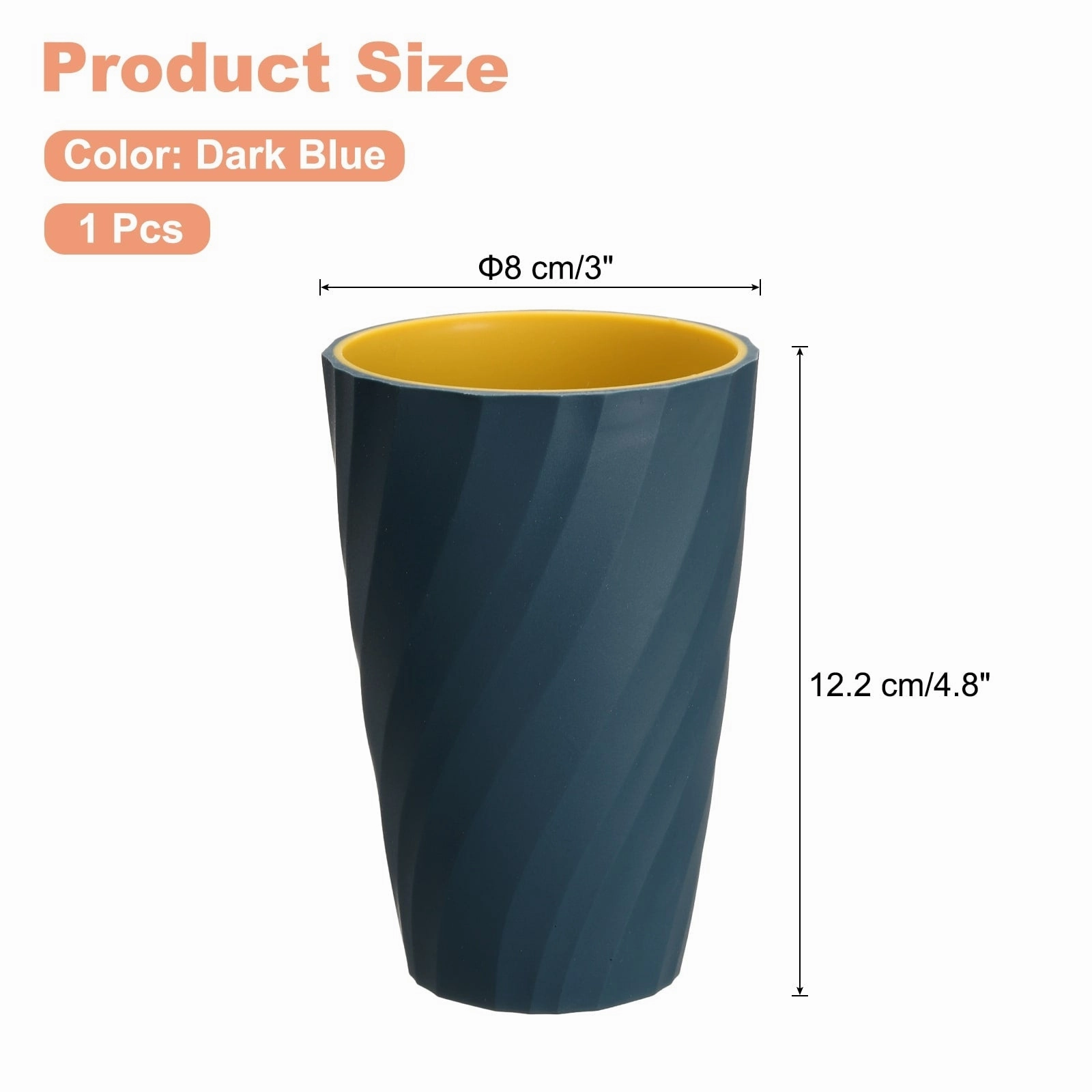 Toothbrush Cup Reusable Bathroom Tumbler Cup for Bathroom