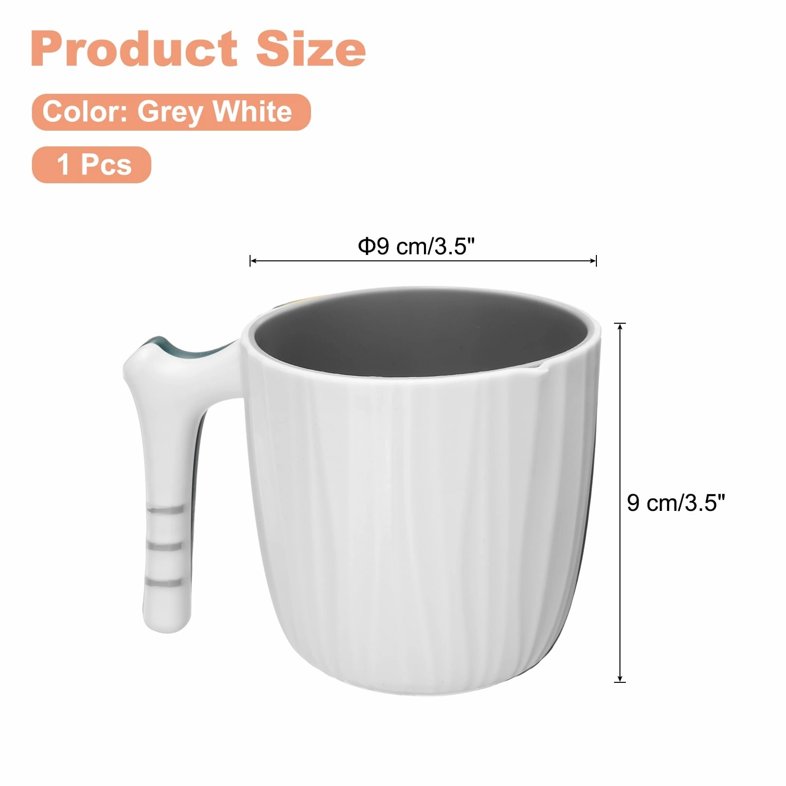 Toothbrush Cup with Handle Reusable Bathroom Tumbler Cup