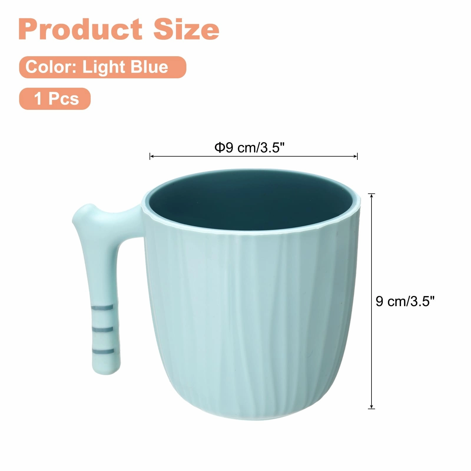 Toothbrush Cup with Handle Reusable Bathroom Tumbler Cup