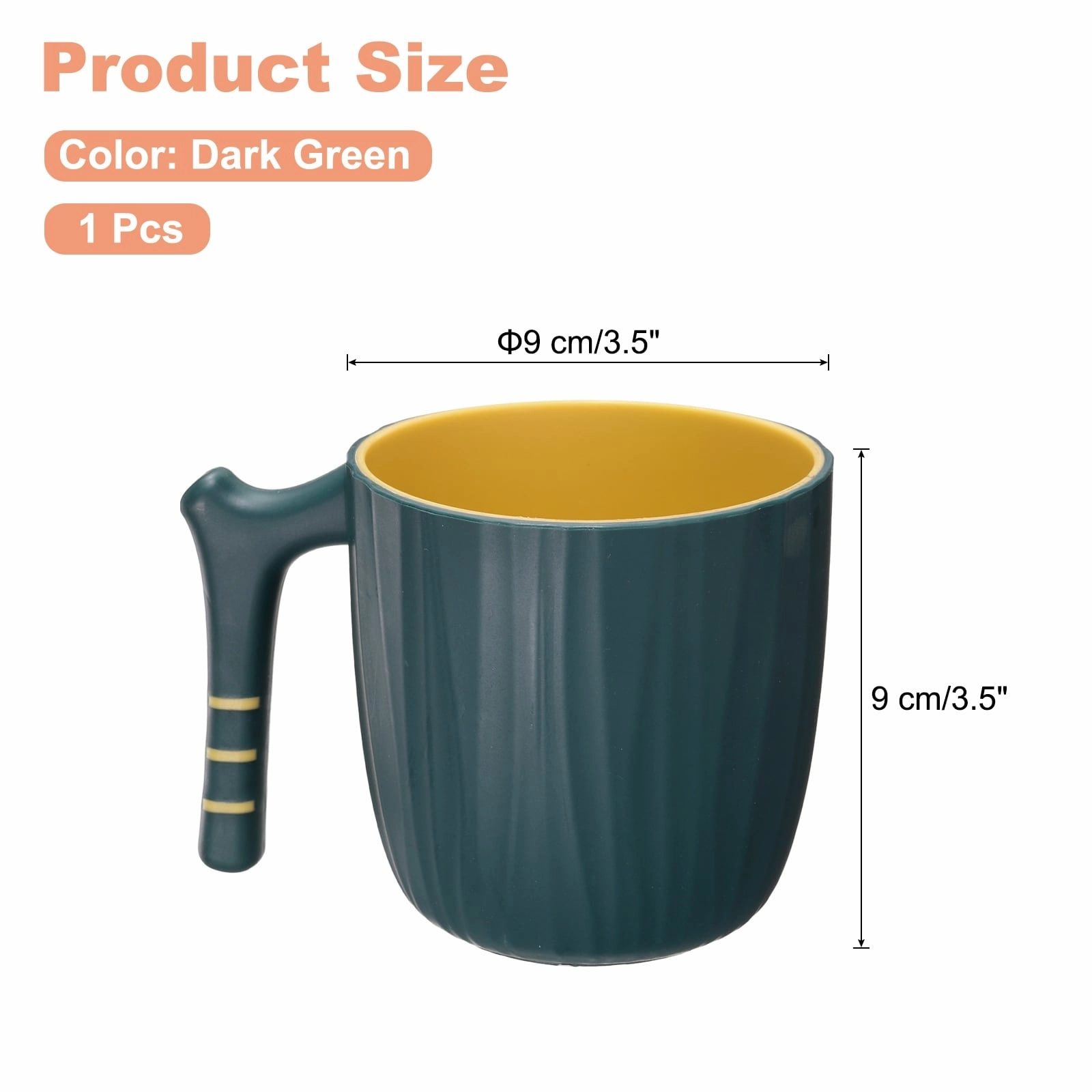 Toothbrush Cup with Handle Reusable Bathroom Tumbler Cup