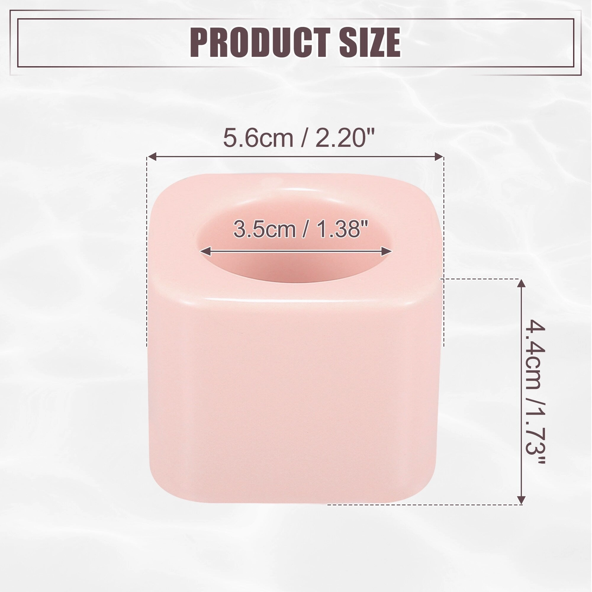 Toothbrush Holder, Square Mini Ceramic Toothbrush Holder Electric Toothbrush Holder 2.20"x2.20"x1.73", for Bathroom