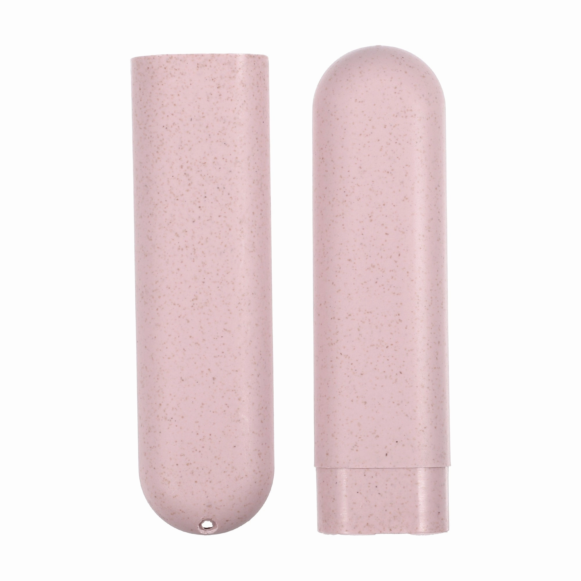 Toothbrush Holders Case for Travel Beige Pink 8.07"x1.22"x0.83" - Pink, Beige