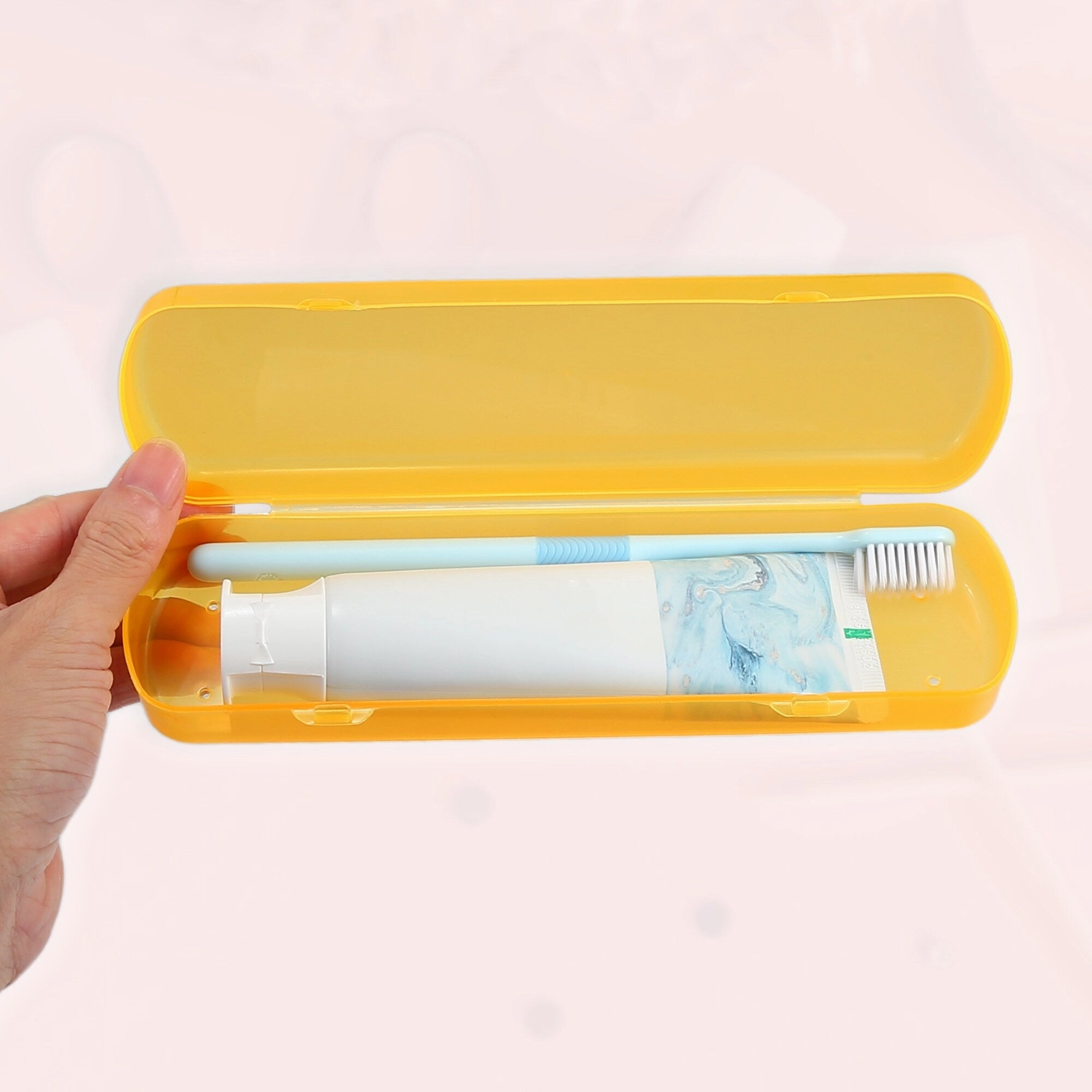 Toothbrush Travel Case, Plastic, Lightweight Traveling Toothbrush Holders Case, 2.17"x1.38"x8.07"