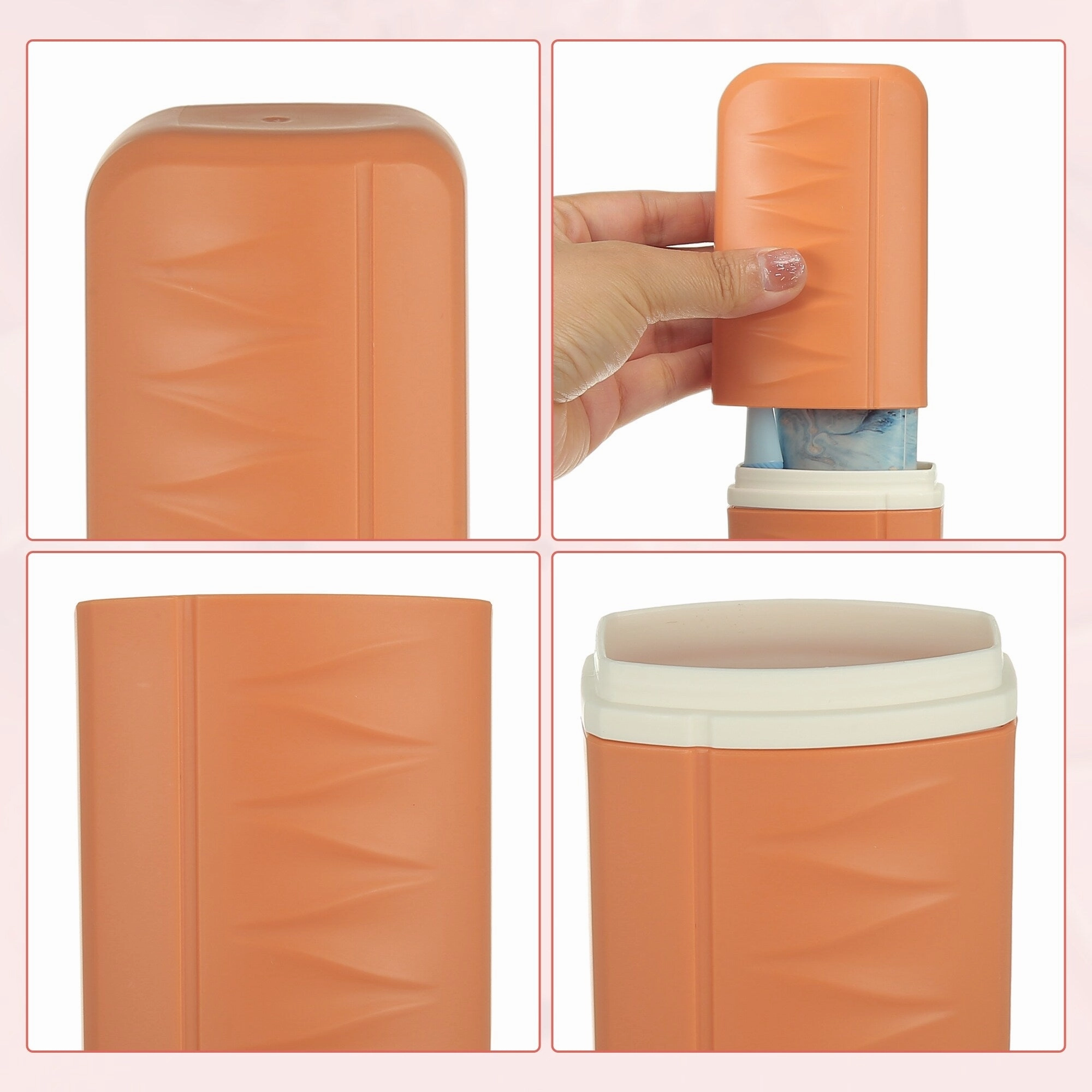 Toothbrush Travel Case, Plastic, Lightweight Traveling Toothbrush Holders Case, 2.36"x1.57"x7.87"