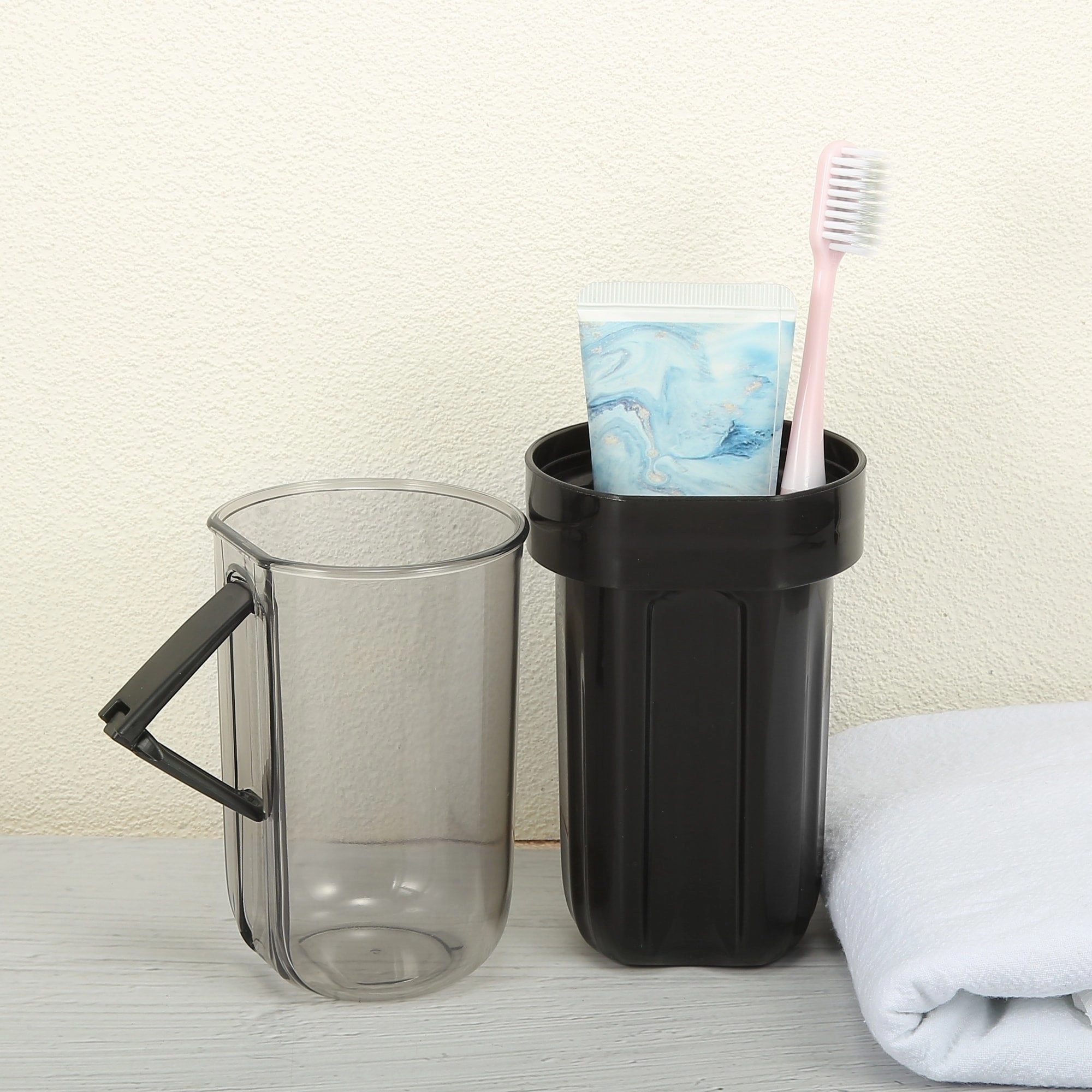 Toothbrush Travel Case, Plastic, Lightweight Traveling Toothbrush Holders Case, 2.99"x2.83"x8.27"