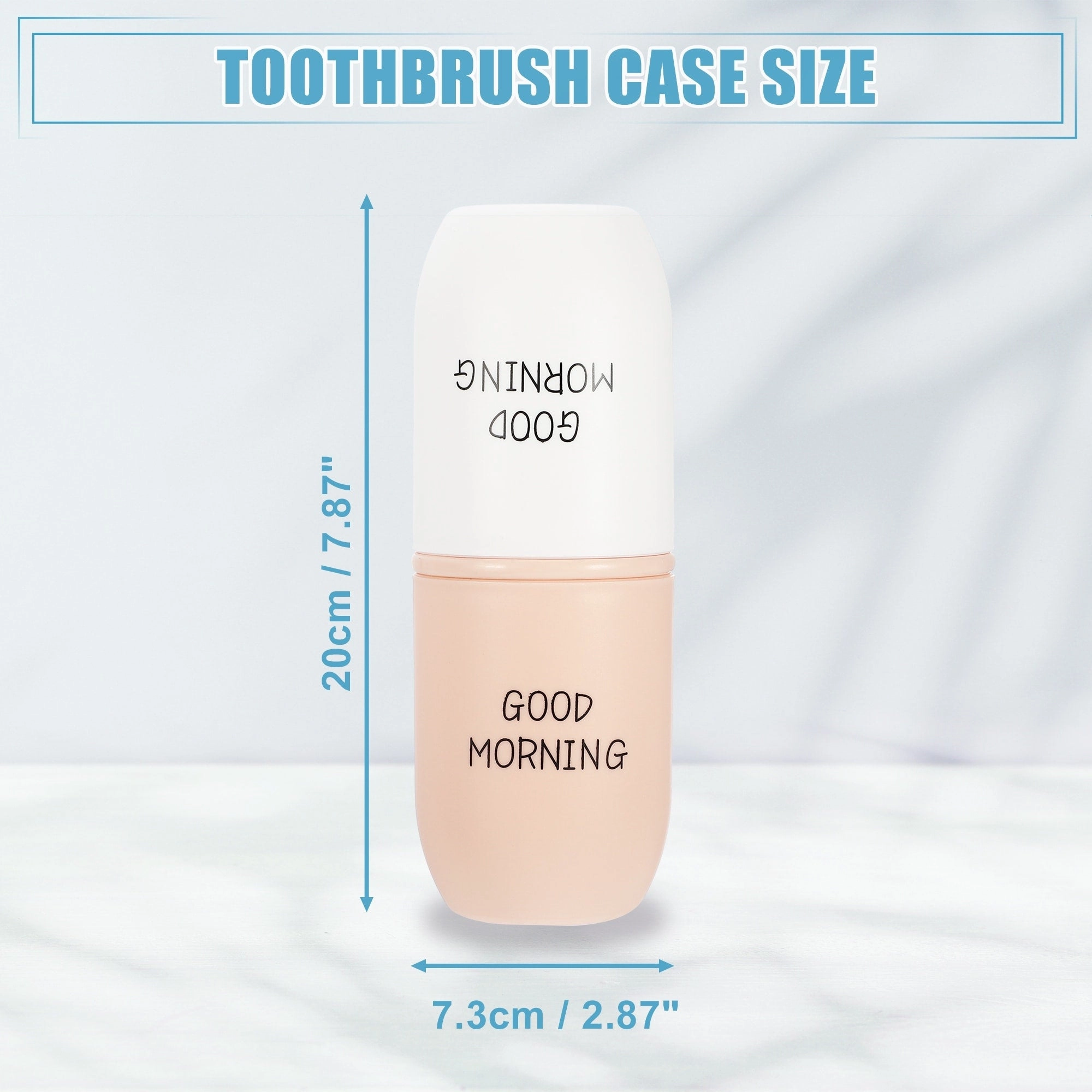Toothbrush Travel Case, Plastic, Lightweight Traveling Toothbrush Holders Case, 7.87"x2.87"