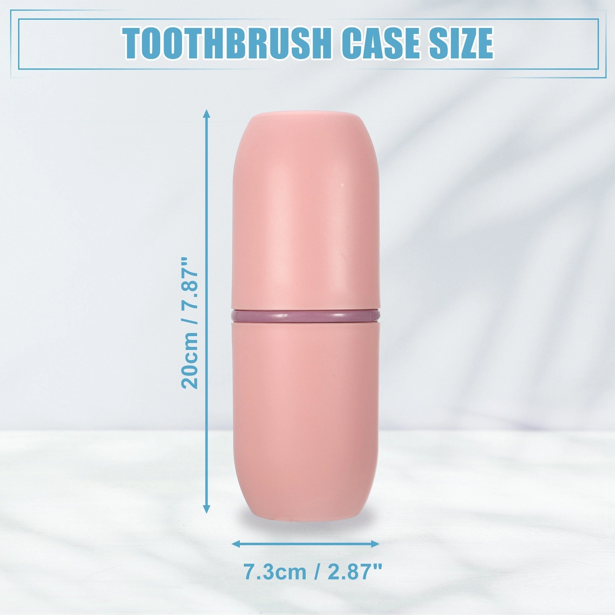 Toothbrush Travel Case, Plastic, Lightweight Traveling Toothbrush Holders Case, for Travel Business, 7.87"x2.87"