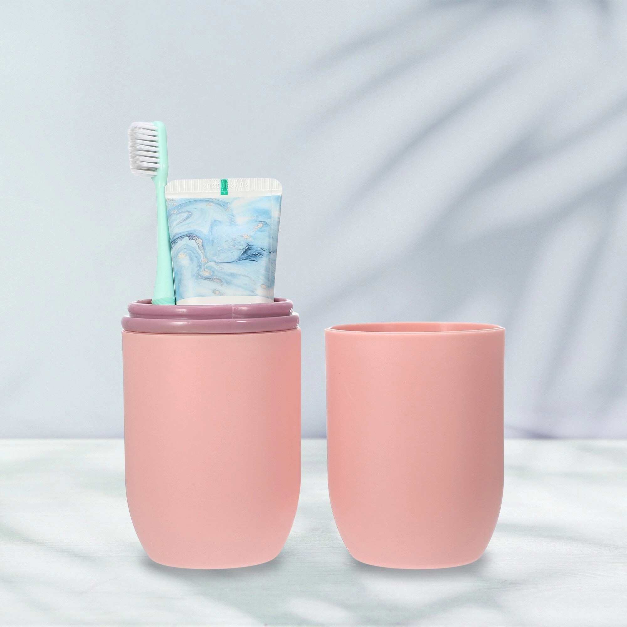 Toothbrush Travel Case, Plastic, Lightweight Traveling Toothbrush Holders Case, for Travel Business, 7.87"x2.87"