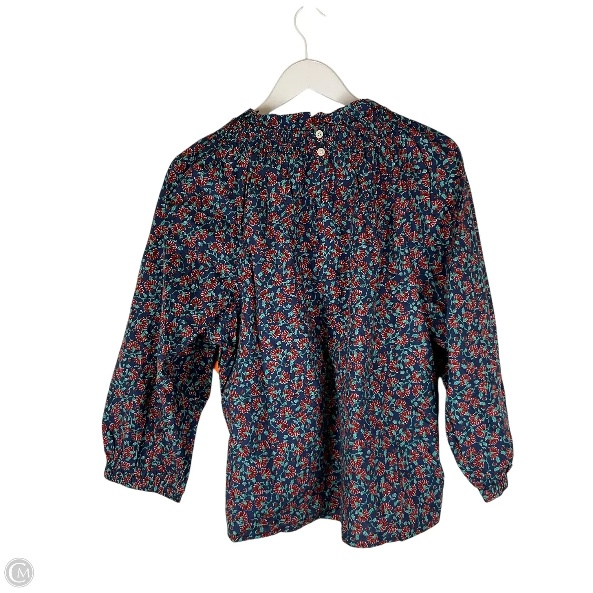 Top Long Sleeve By J. Crew In Floral Print, Size: Xl j crew