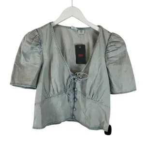 Top Short Sleeve By Levis In Blue, Size: M levis