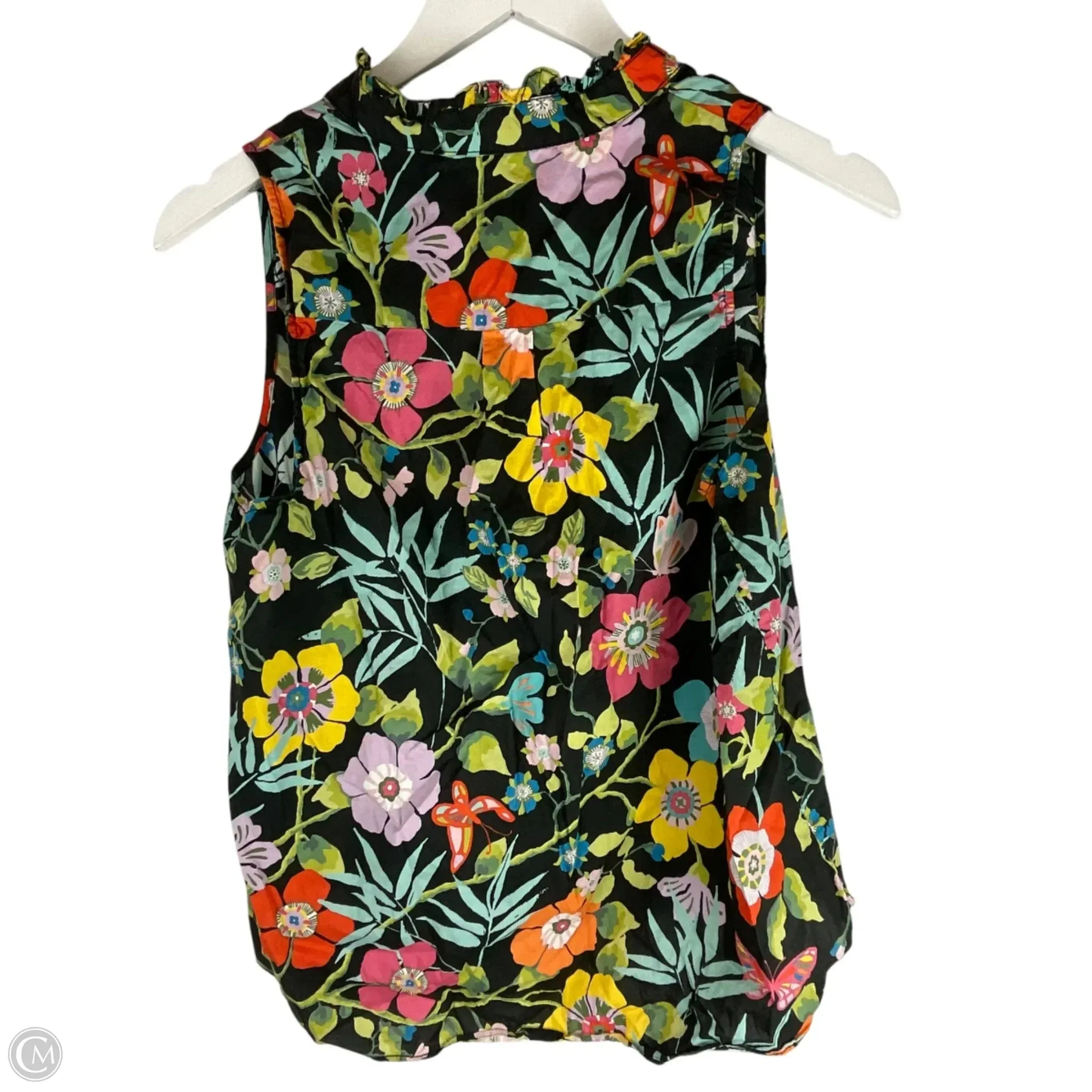 Top Sleeveless By J. Crew In Floral Print, Size: M j crew