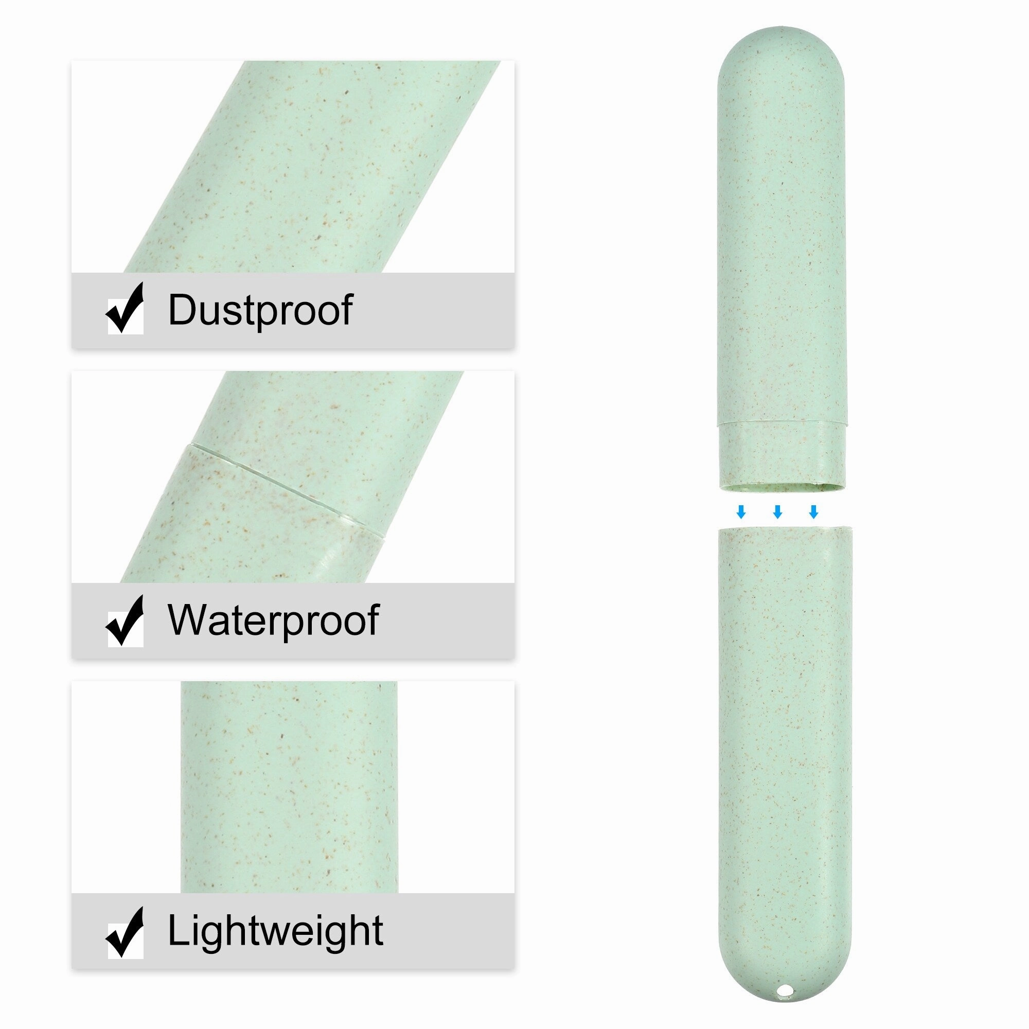 Traveling Toothbrush Holders Case for Travel 8.07"x1.22"x0.83"