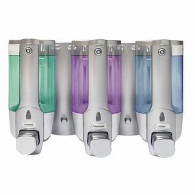 Triple Chrome Soap Dispenser toothbrush holder,bathroom cup,bathroom organizer