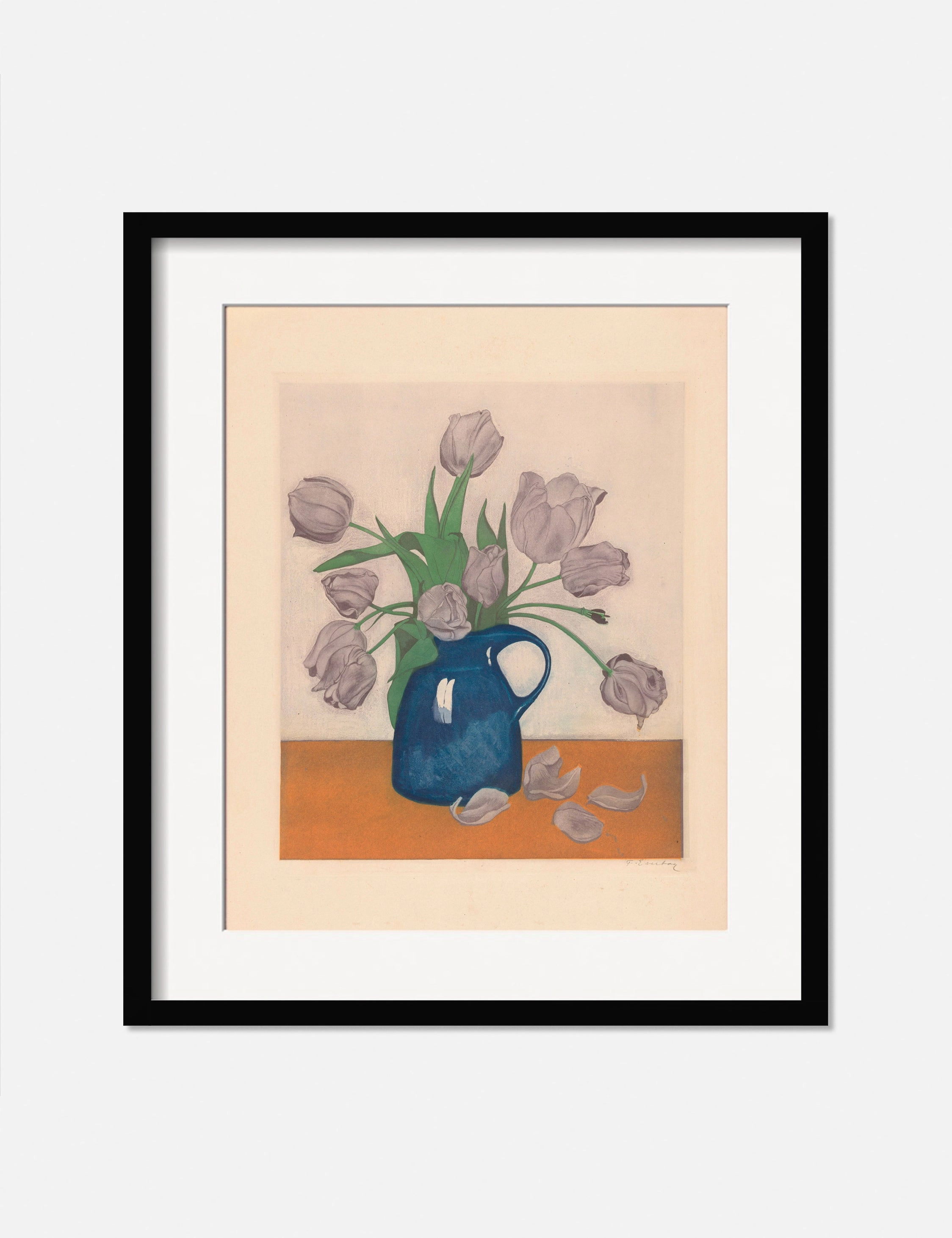 Tulips in a Pitcher Print by Frans Everbag