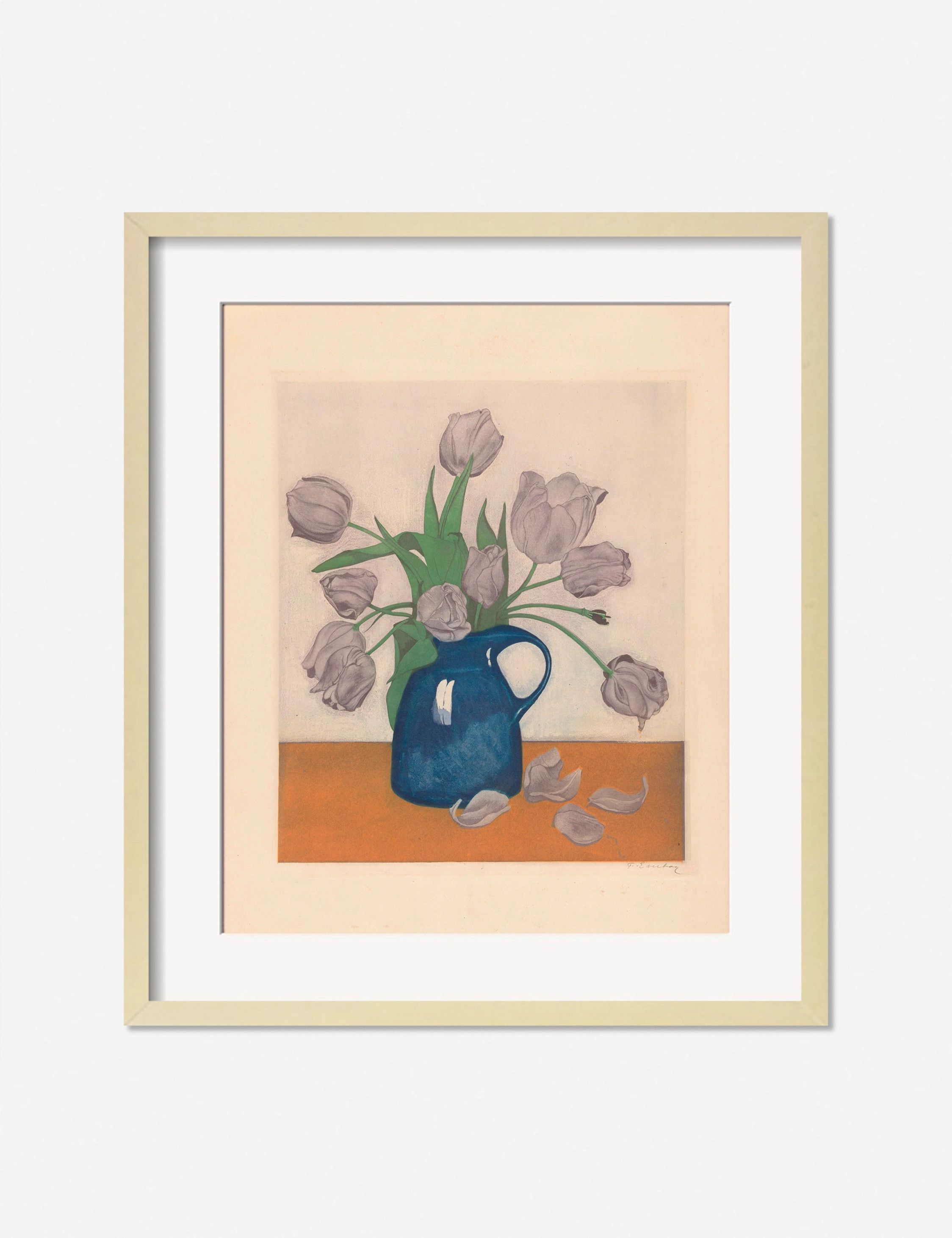 Tulips in a Pitcher Print by Frans Everbag