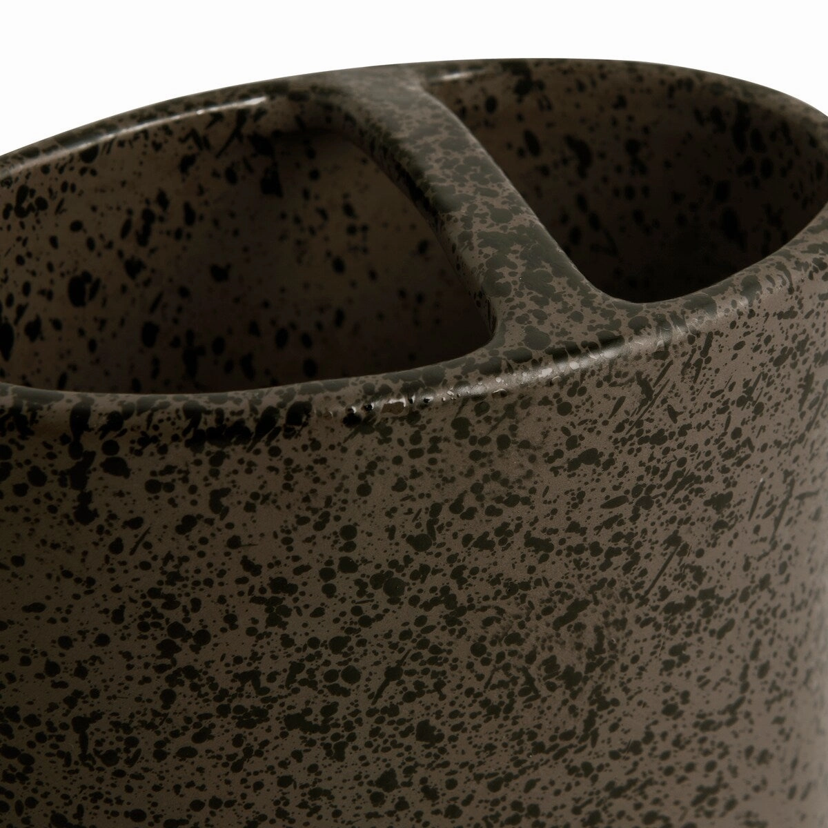 Tuscano Toothbrush Holder - Black/Brown