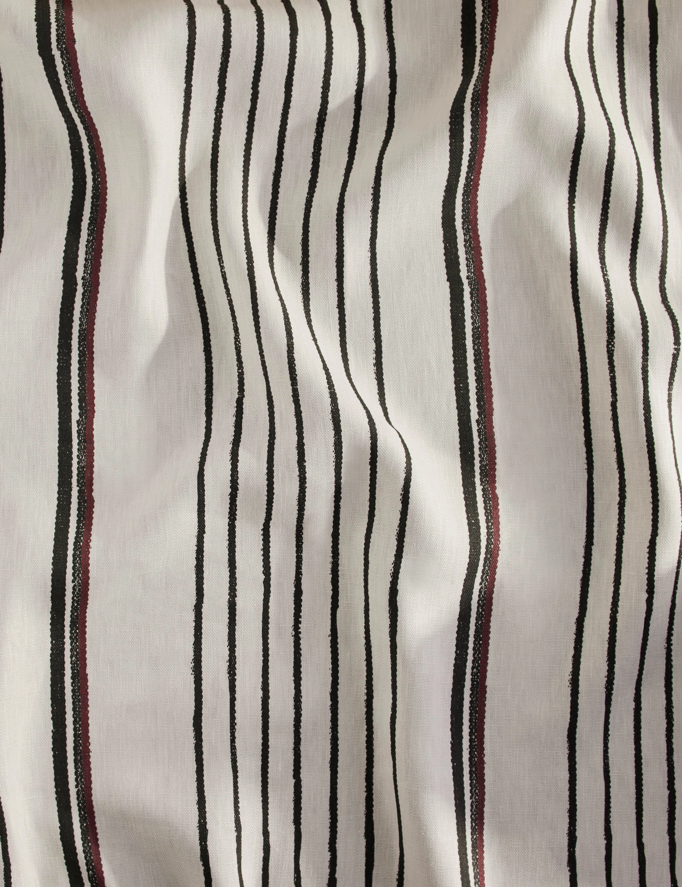 Two Tone Stripe Linen Fabric by Nathan Turner