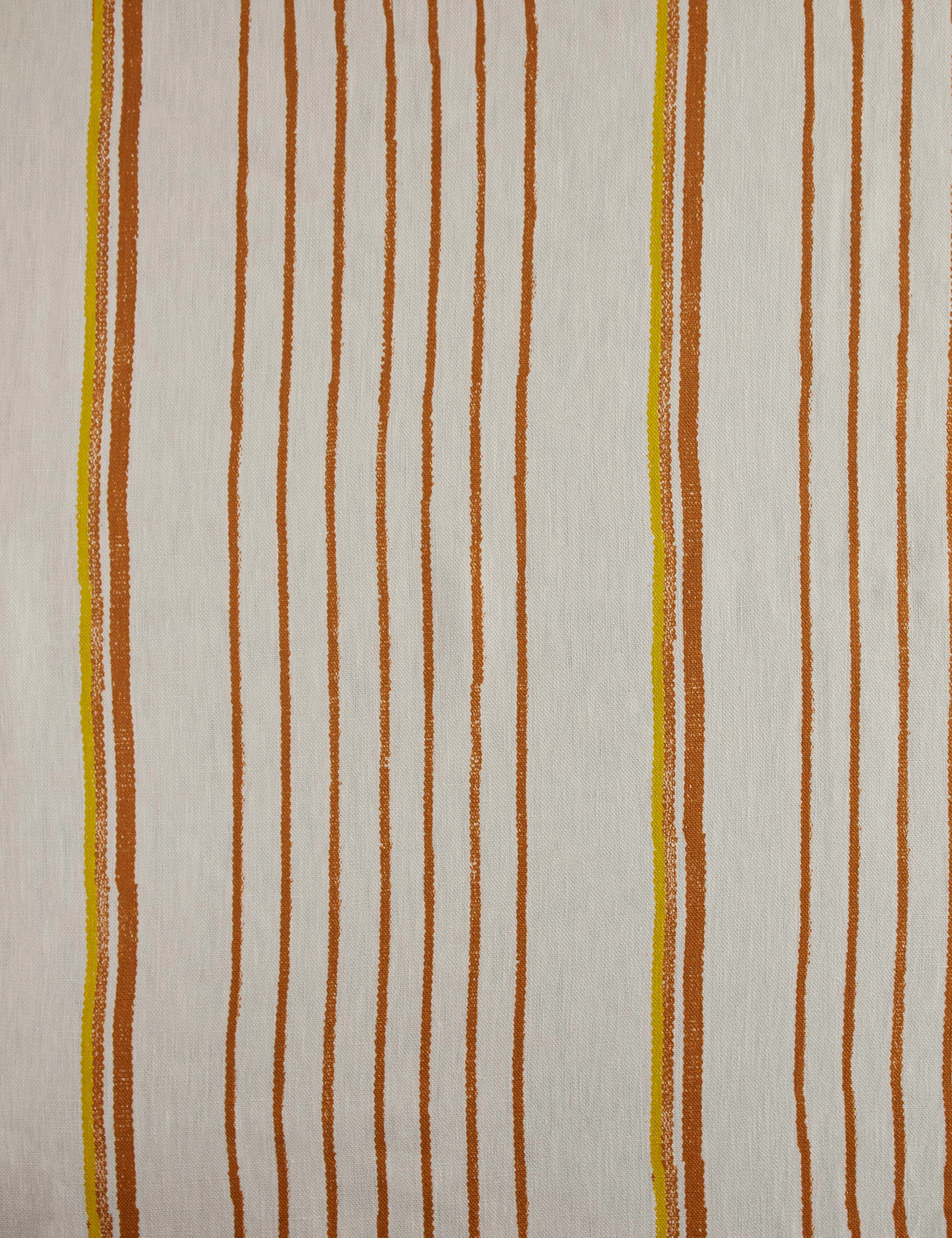 Two Tone Stripe Linen Fabric by Nathan Turner