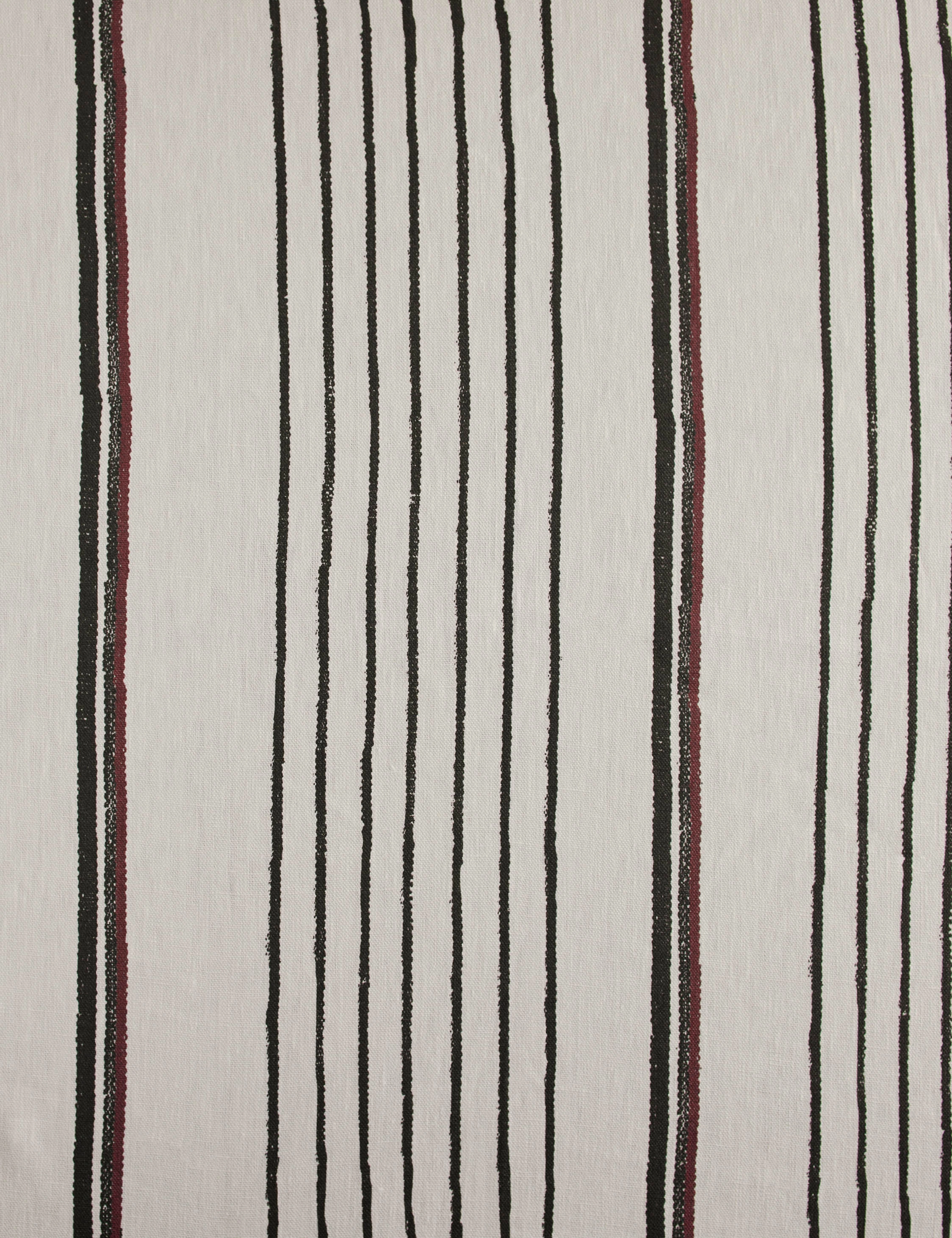 Two Tone Stripe Linen Fabric by Nathan Turner