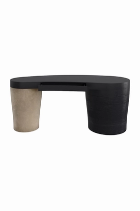 Two-Tone Suede Desk | Andrew Martin Gus desk,home desk,workstation