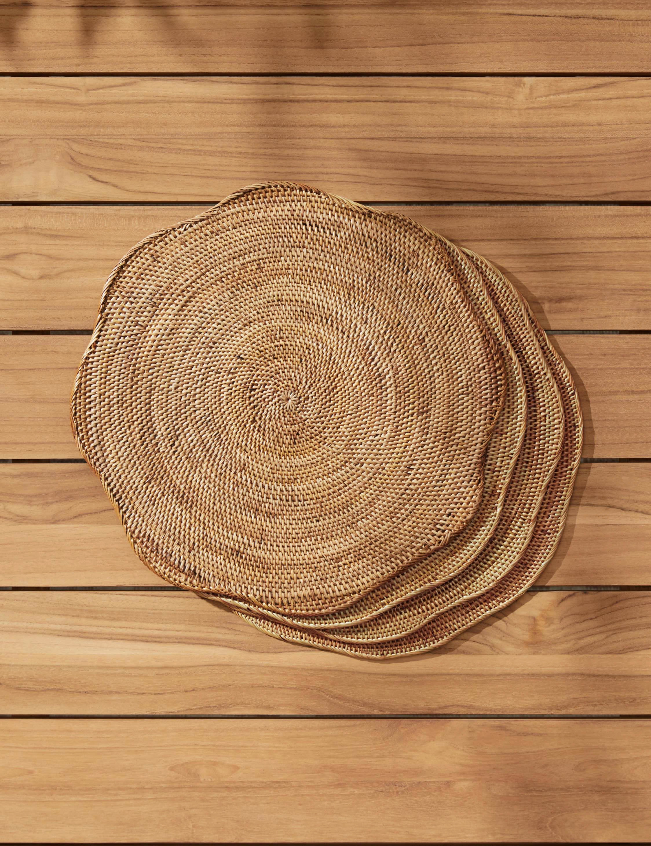 Tyna Rattan Placemats (Set of 4) home decor,home accents,interior accessories