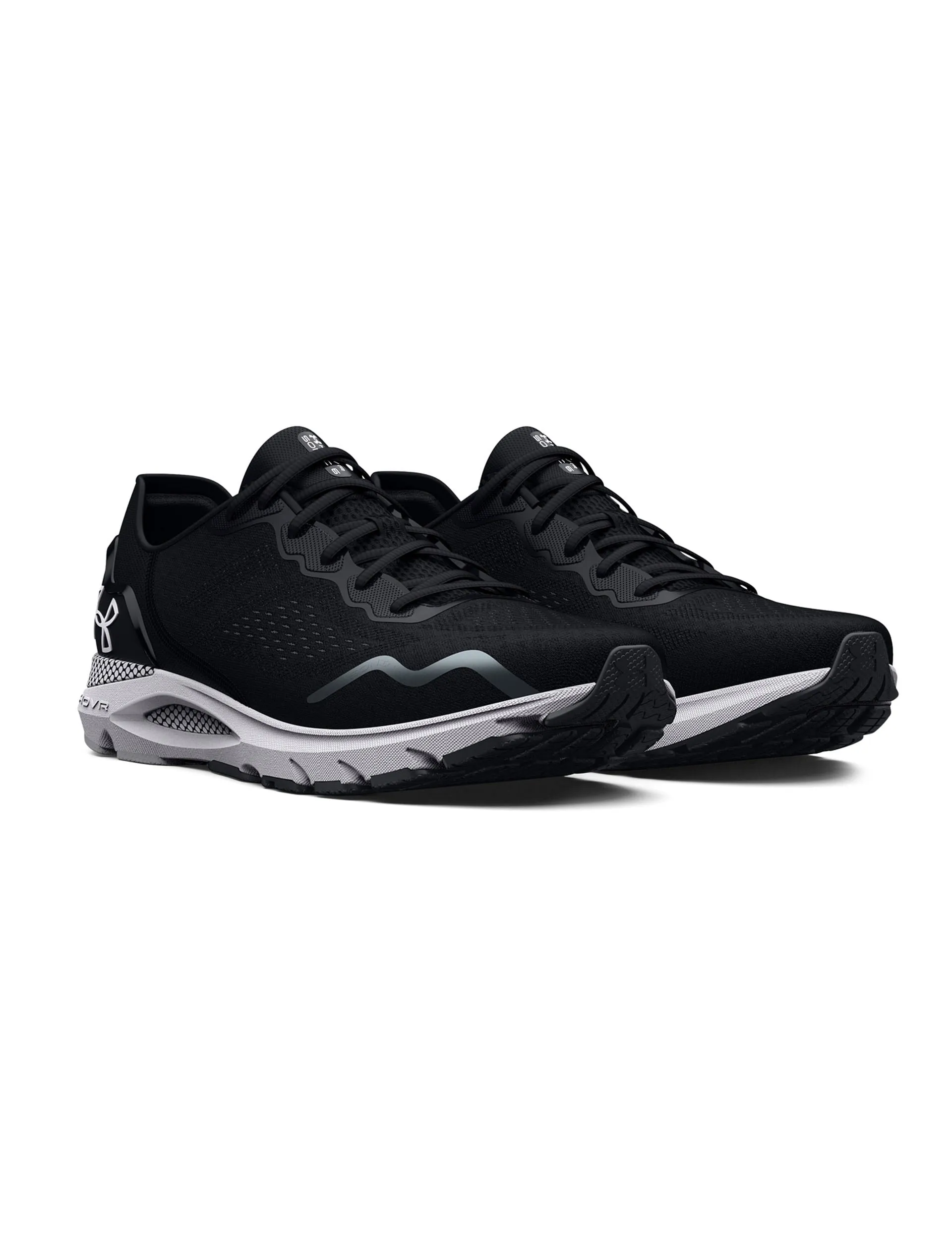 UA HOVR Sonic 6 Running Shoes - Black/White Under Armour Clothing