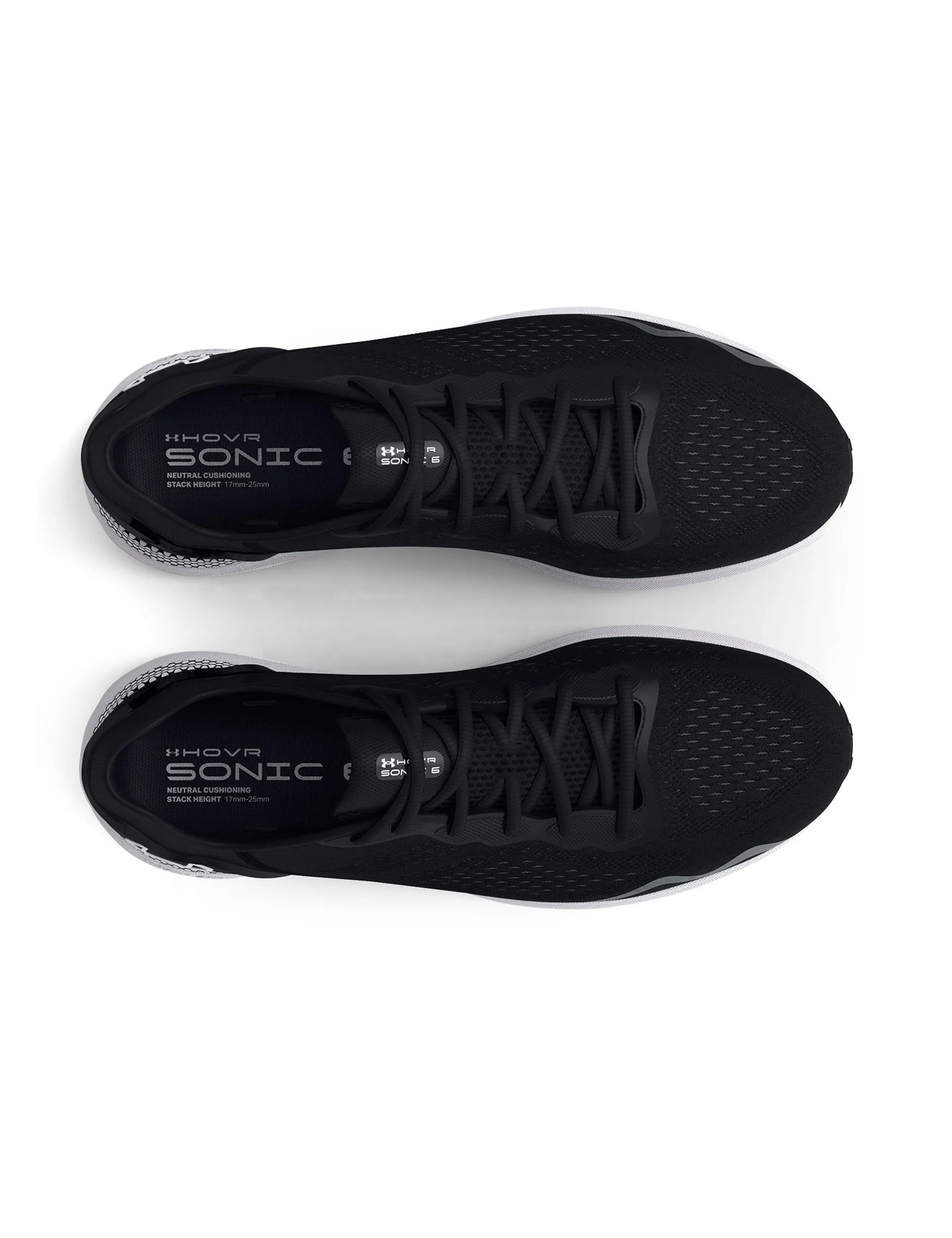 UA HOVR Sonic 6 Running Shoes - Black/White Under Armour Clothing