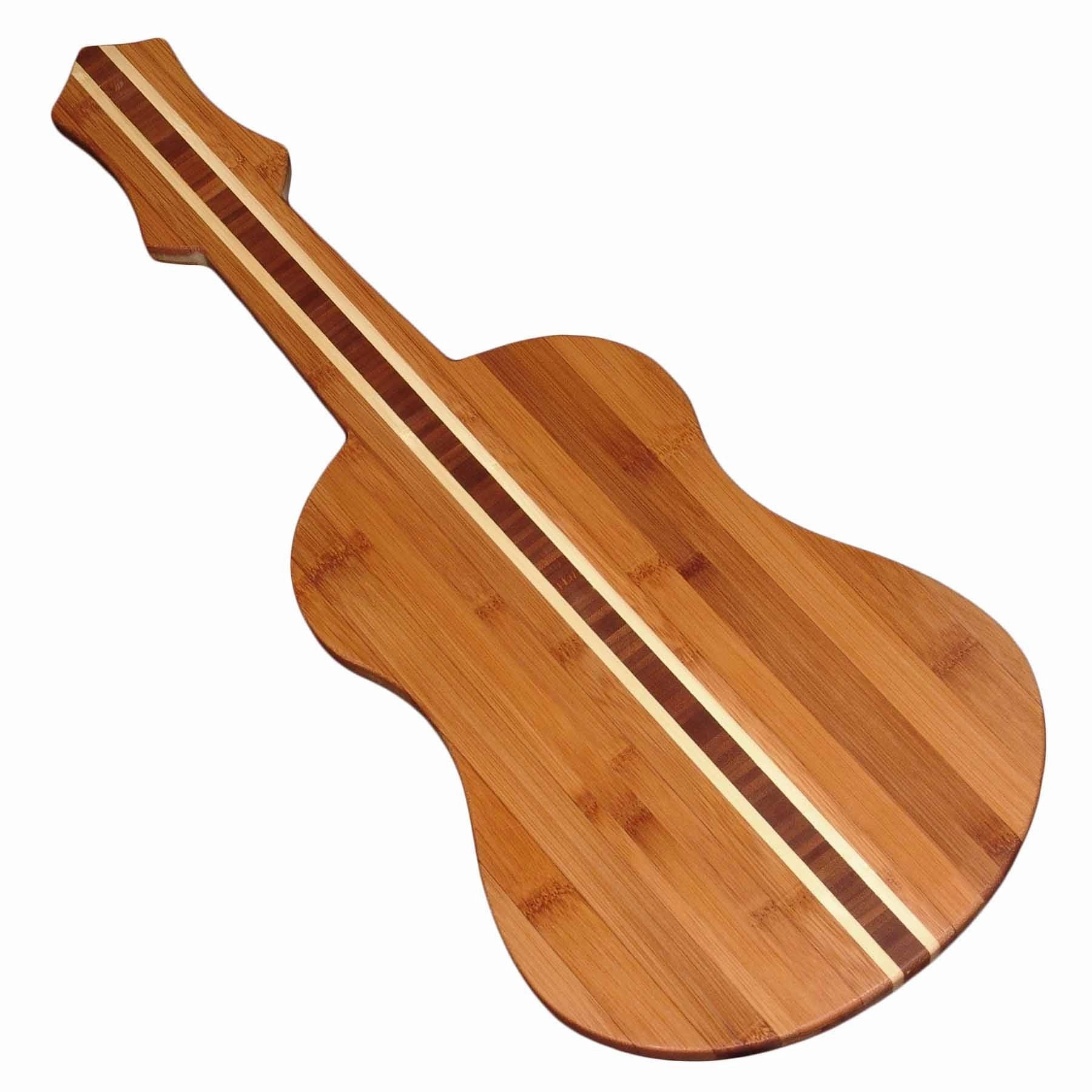 Ukulele Shaped Cutting Board, 22" x 9"