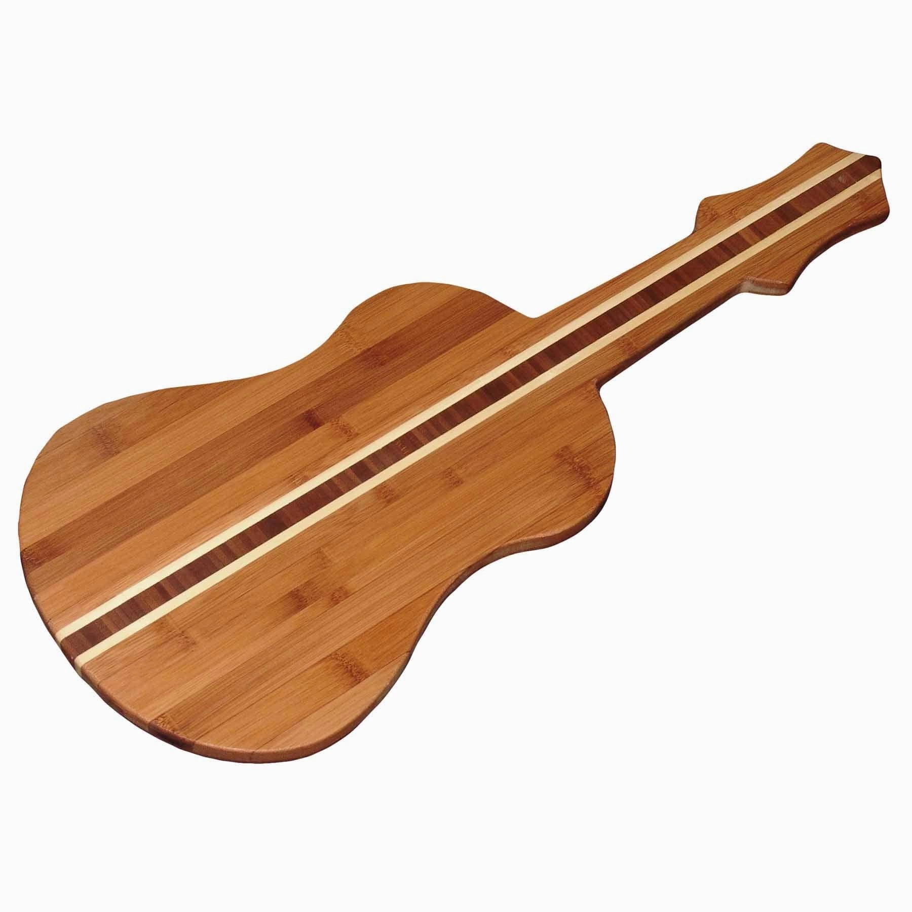 Ukulele Shaped Cutting Board, 22" x 9"