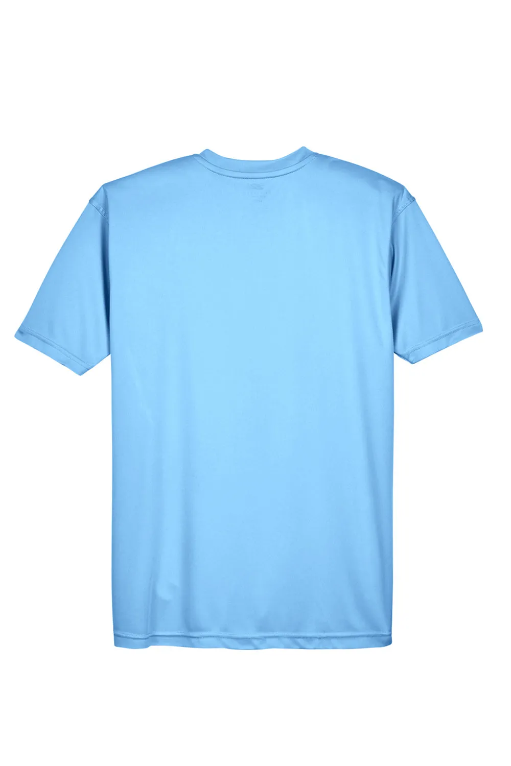 UltraClub Mens Cool & Dry Performance Moisture Wicking Short Sleeve Crewneck T-Shirt - Columbia Blue Clothing Ultraclub