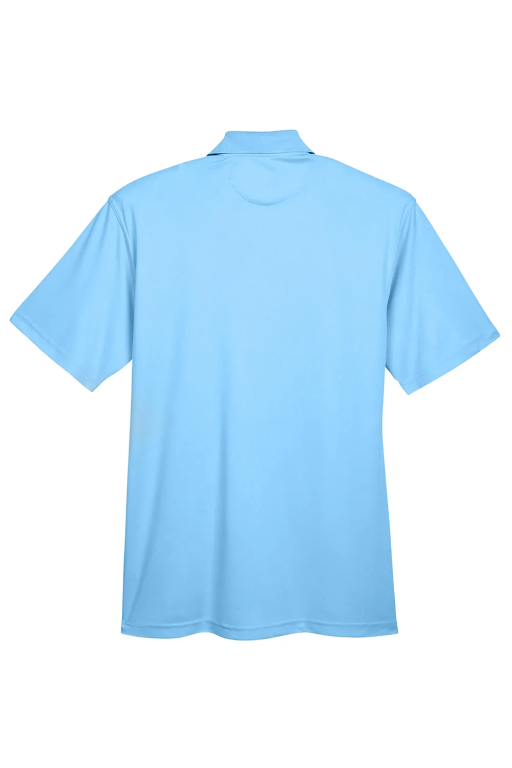 UltraClub Mens Cool & Dry Performance Moisture Wicking Short Sleeve Polo Shirt - Columbia Blue Clothing Ultraclub