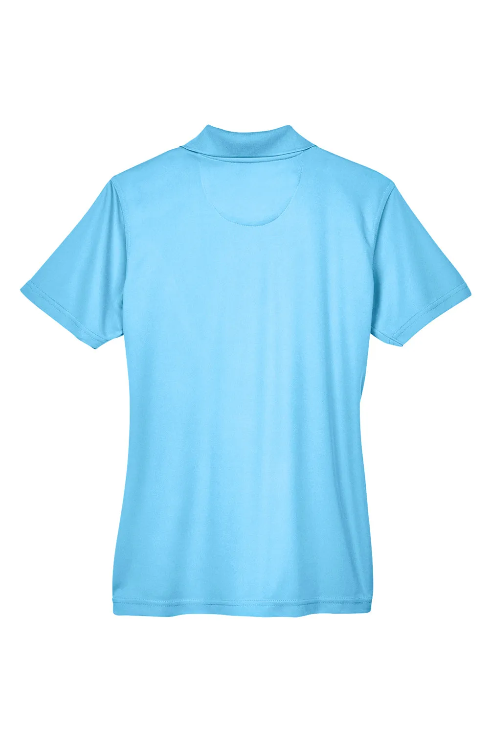 UltraClub Womens Cool & Dry Moisture Wicking Short Sleeve Polo Shirt - Columbia Blue Clothing Ultraclub