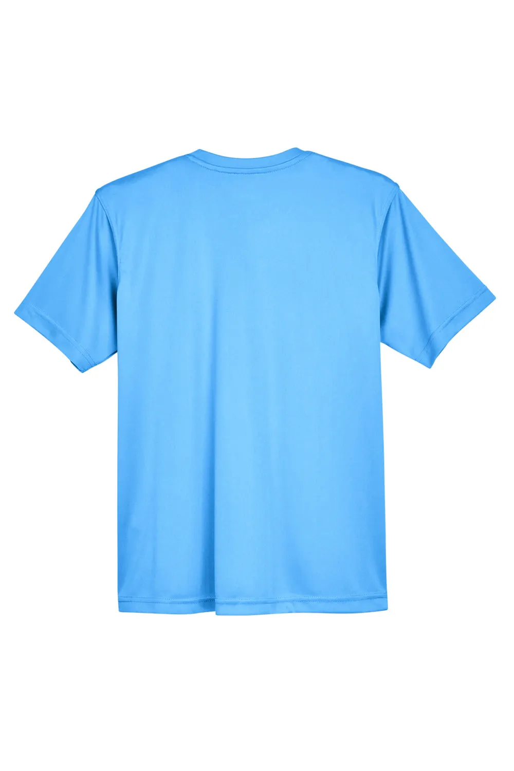UltraClub Youth Cool & Dry Performance Moisture Wicking Short Sleeve Crewneck T-Shirt - Columbia Blue Clothing Ultraclub