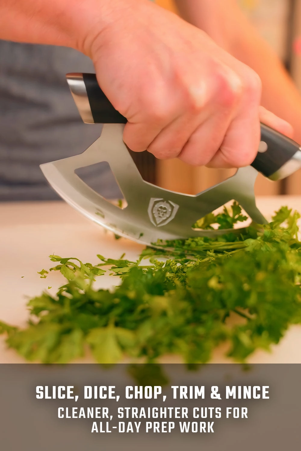 Ulu Rocking Knife 7" | Gladiator Series | NSF Certified | Dalstrong 