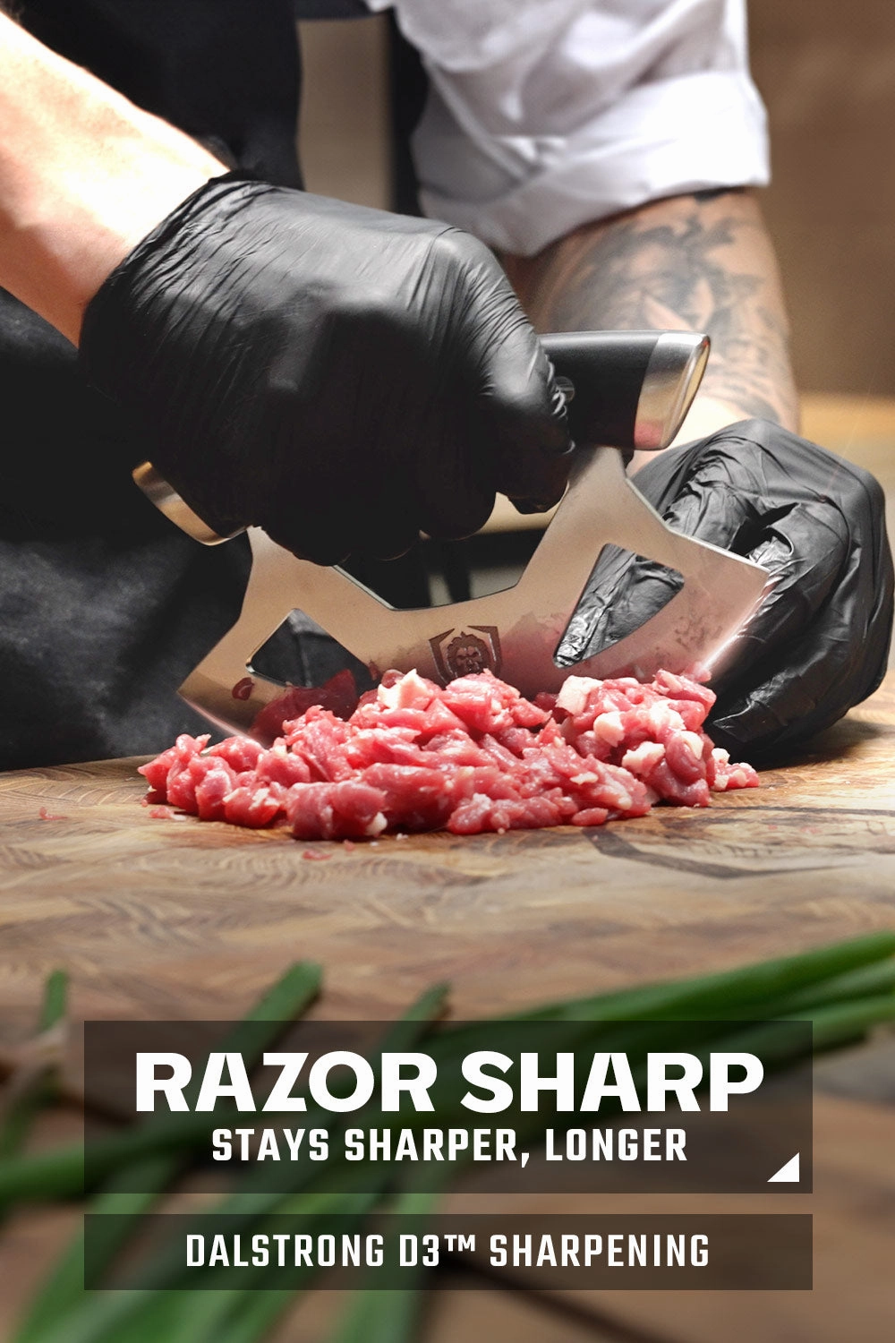 Ulu Rocking Knife 7" | Gladiator Series | NSF Certified | Dalstrong 