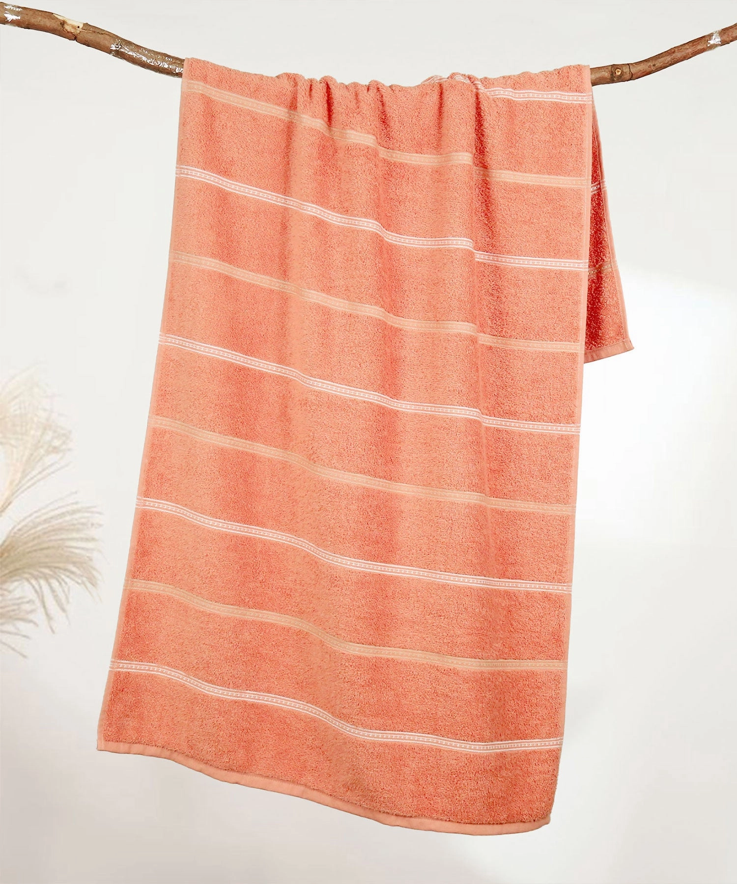 Urban Comfort 100% Cotton Bath Towel, Durable, Light Weight, Dry Fast, Brick Red bath towels,soft towels,bathroom textiles